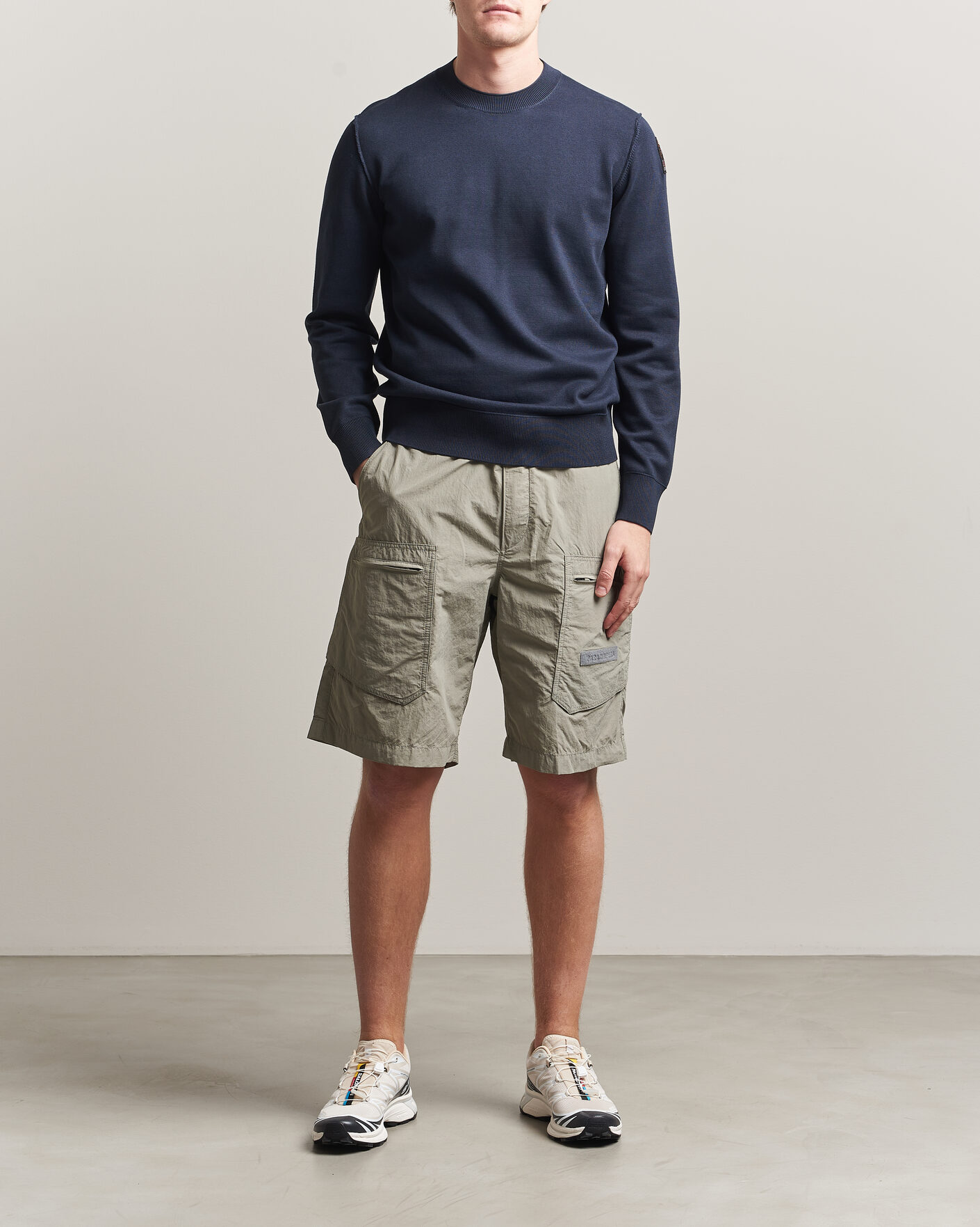 Uomini | Maglieria | Parajumpers | Basic Braw Knitted Sweater Navy