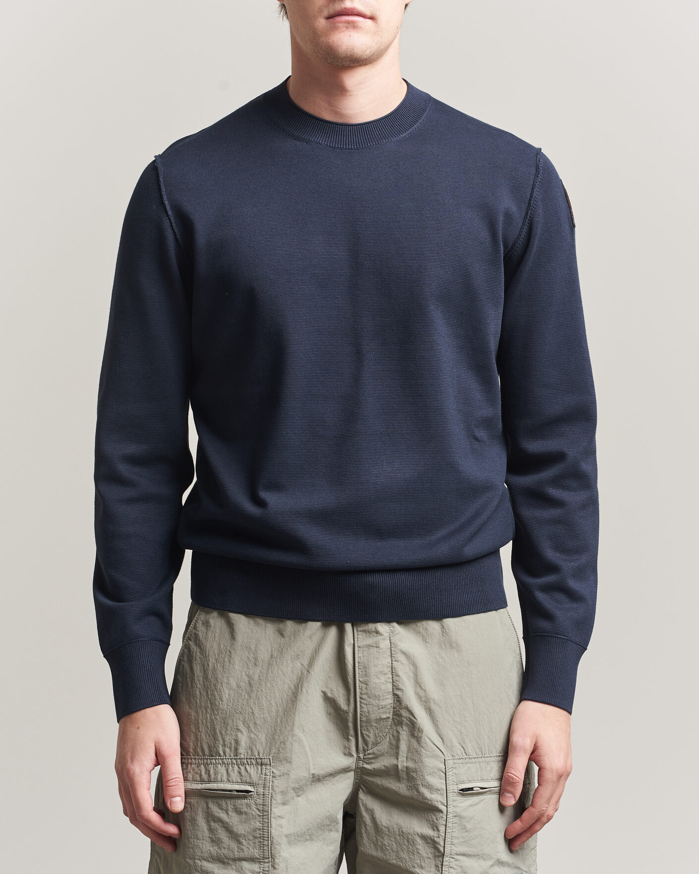 Uomini | Maglieria | Parajumpers | Basic Braw Knitted Sweater Navy