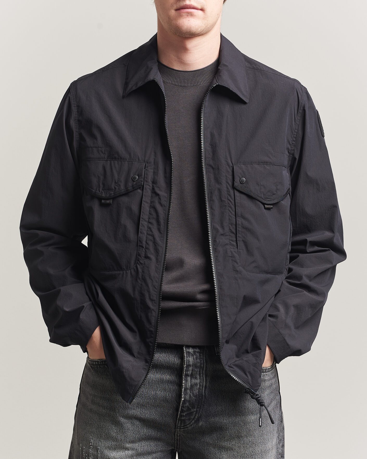 Uomini | Giacche | Parajumpers | Elgin Travel Shirt Jacket Black