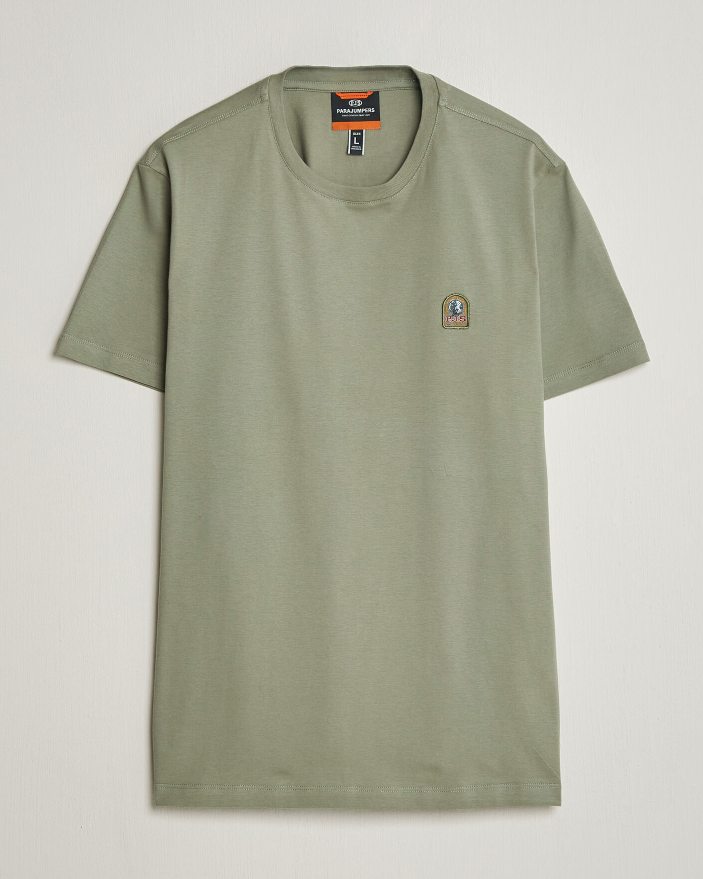 Uomini | T-shirt | Parajumpers | Patch Crew Neck T-Shirt Ashen Sage