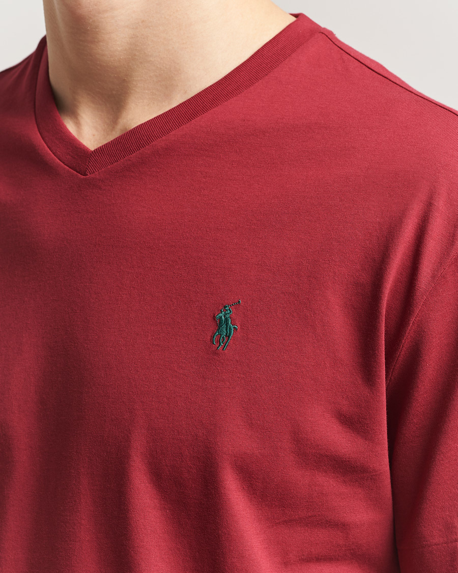Uomini | T-shirt | Polo Ralph Lauren | V-Neck T-Shirt Heritage Red