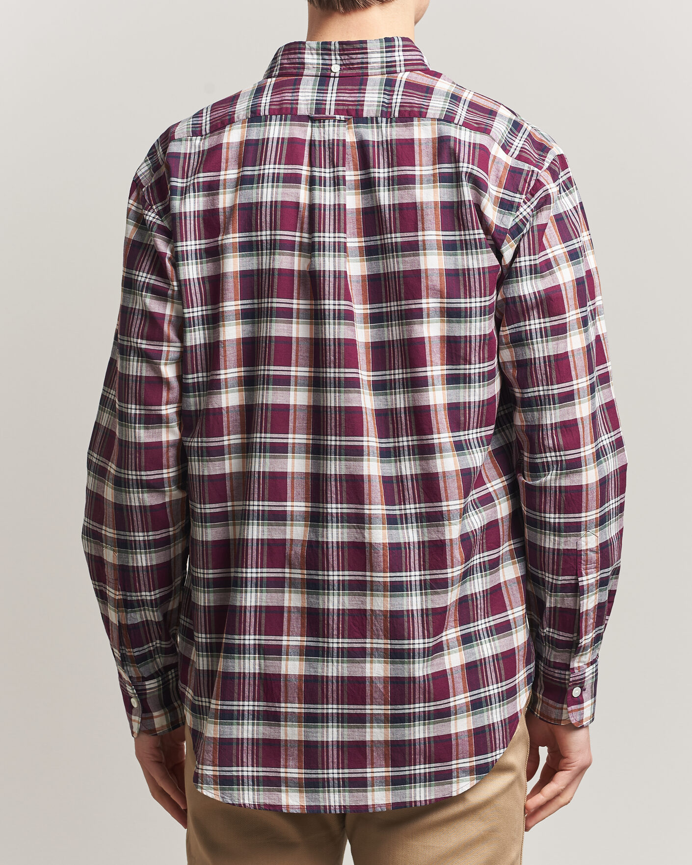 Uomini | Camicie | Kamakura Shirts | Vintage Ivy Button Down Shirt Red Madras