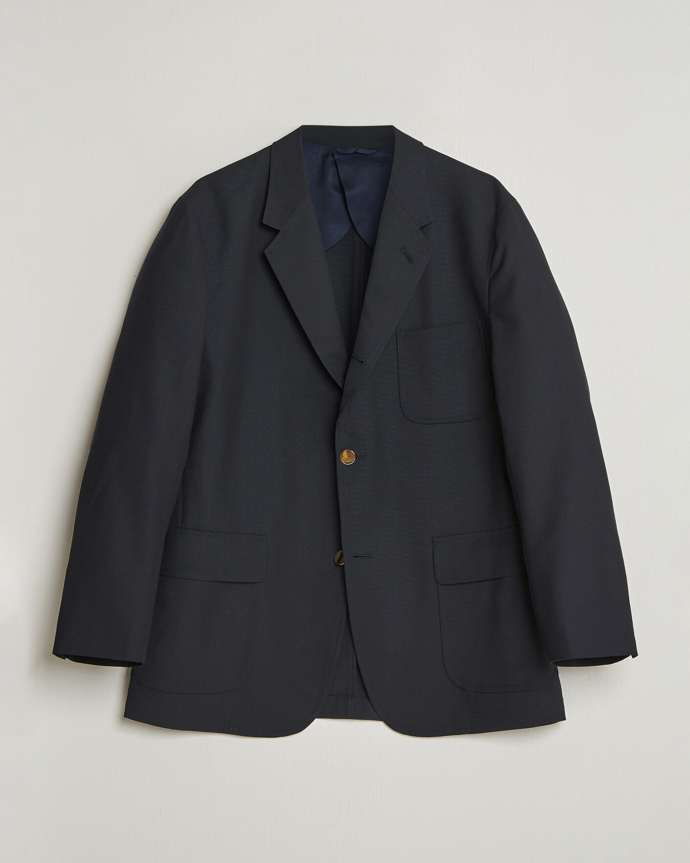 Uomini | Blazers | Kamakura Shirts | Unstructured Ivy Blazer Navy