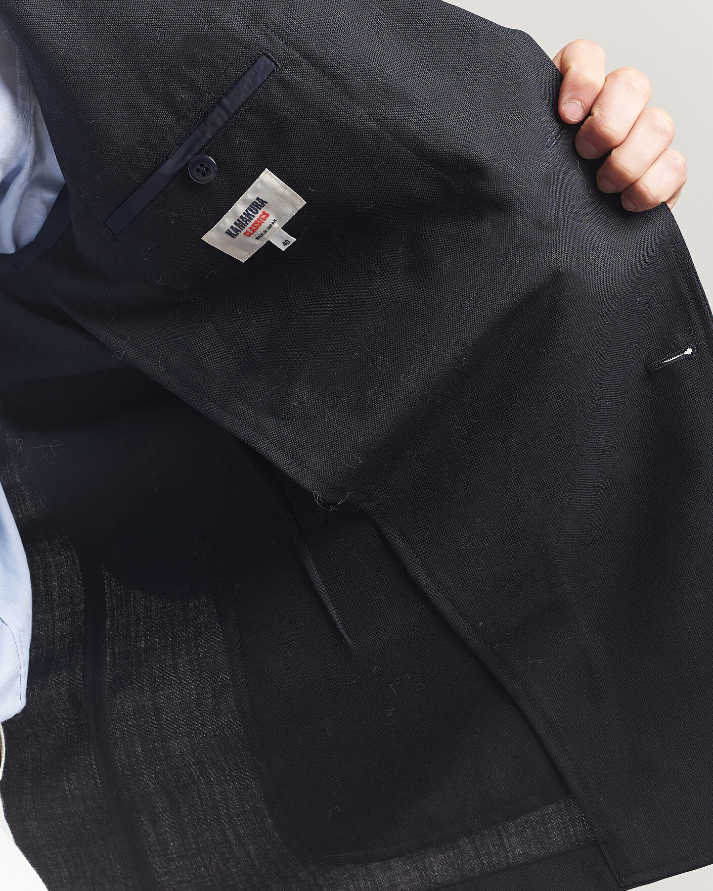 Uomini | Blazers | Kamakura Shirts | Unstructured Ivy Blazer Navy