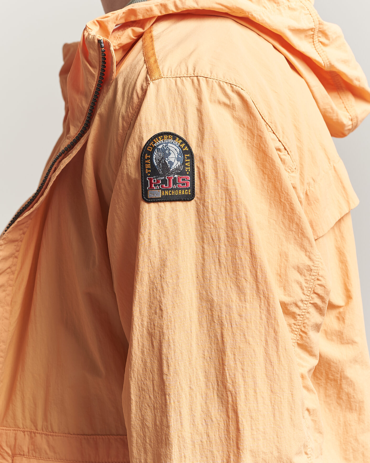 Uomini | Giacche | Parajumpers | Rube Smash Peached Nylon Hooded Jacket Apricot Nectar