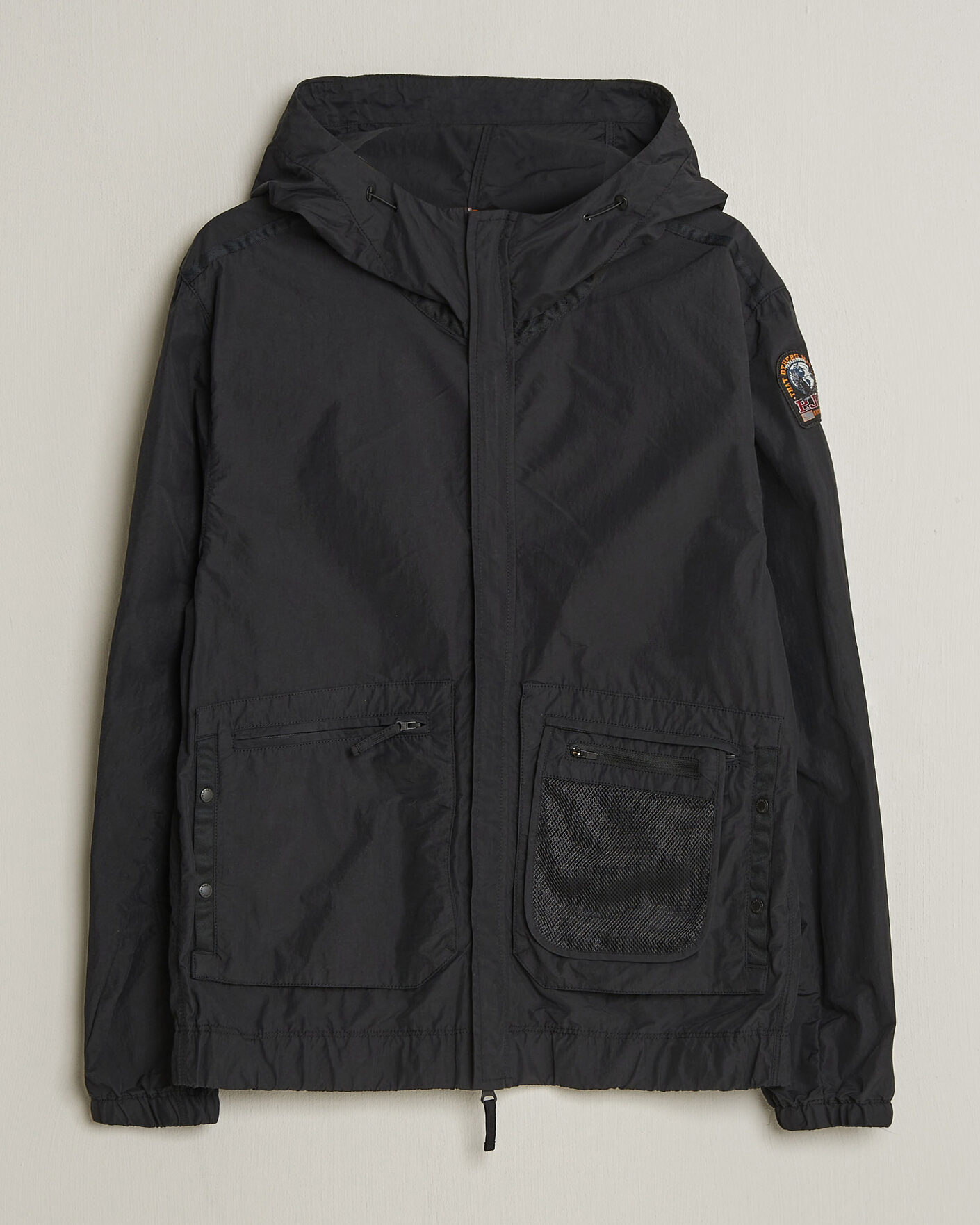 Uomini | Giacche | Parajumpers | Rube Smash Peached Nylon Hooded Jacket Black