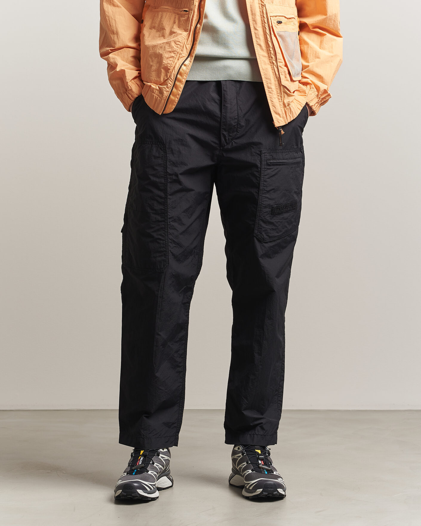 Uomini | Pantaloni | Parajumpers | Lovel Smash Peached Nylon Pants Black