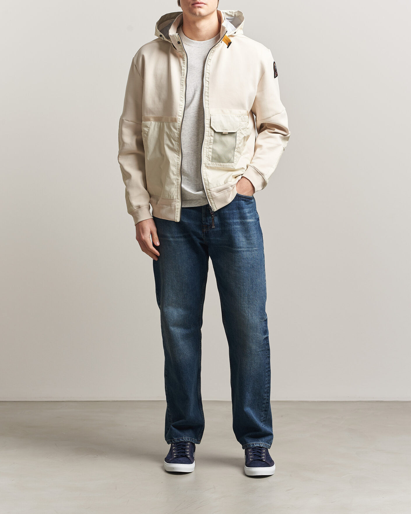 Uomini | Giacche | Parajumpers | Kouga Evo Fleece Hooded Hybrid Jacket Moonbeam