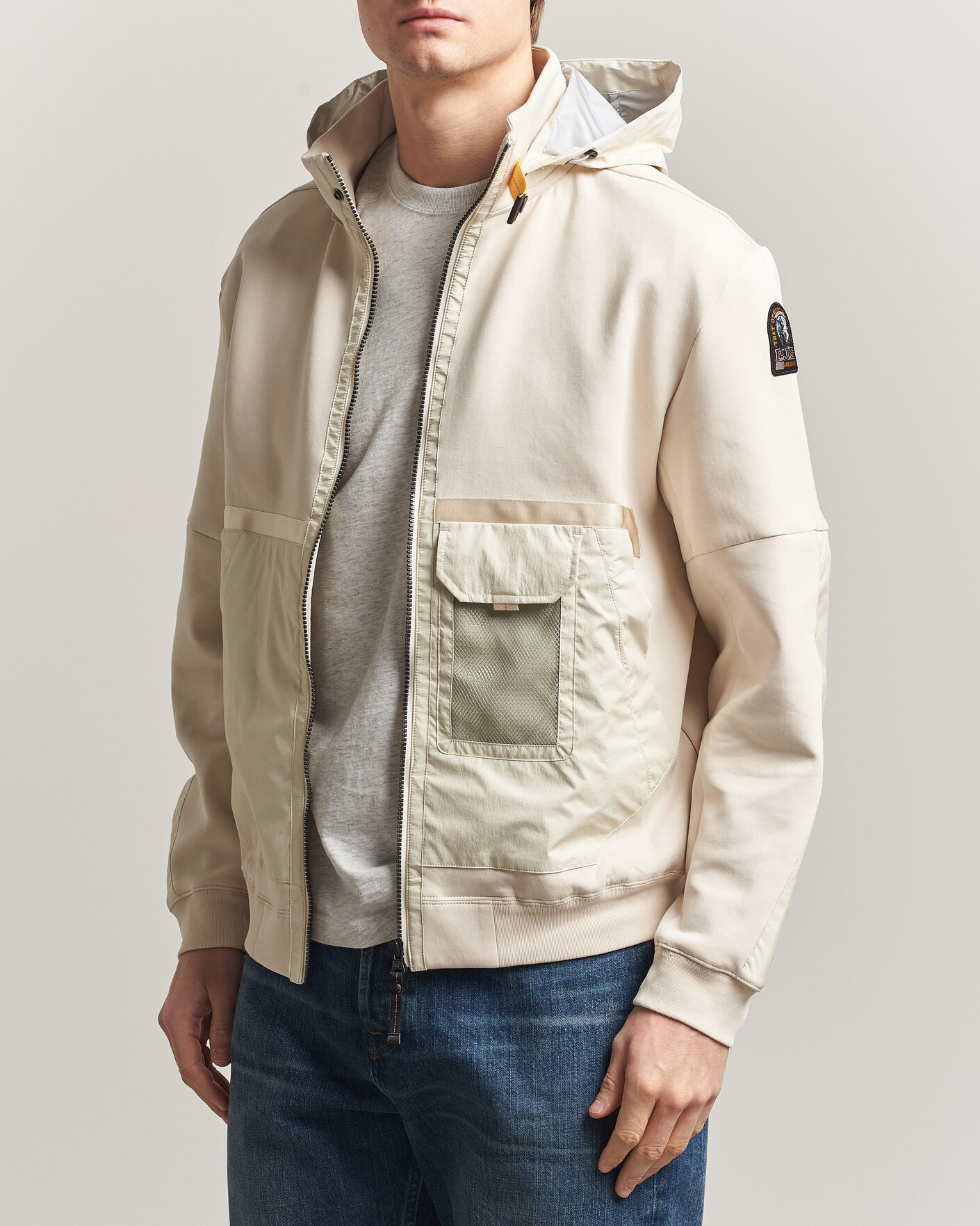 Uomini | Giacche | Parajumpers | Kouga Evo Fleece Hooded Hybrid Jacket Moonbeam