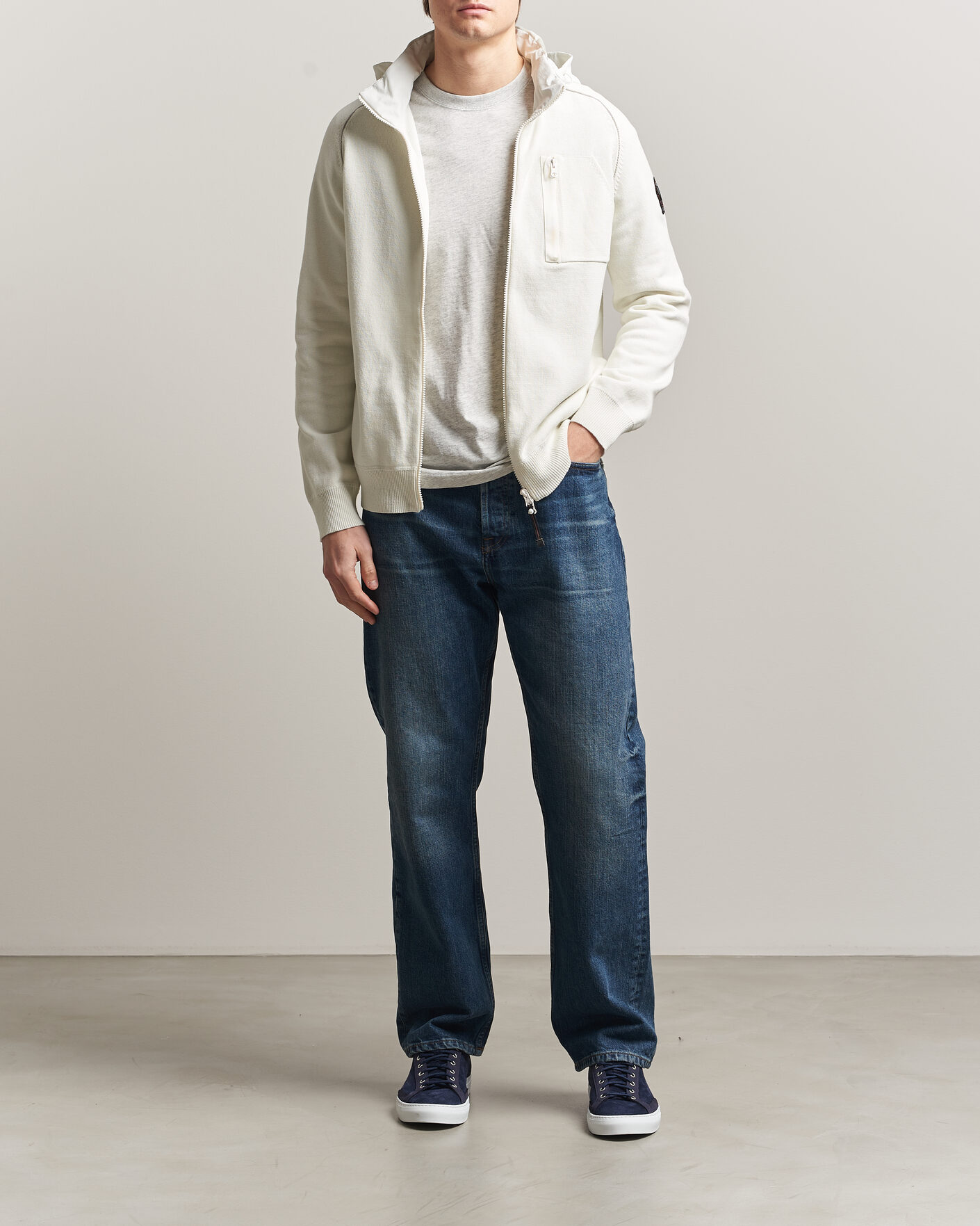 Uomini | Giacche | Parajumpers | Bargany Rescue Knitted Hybrid Jacket Star White