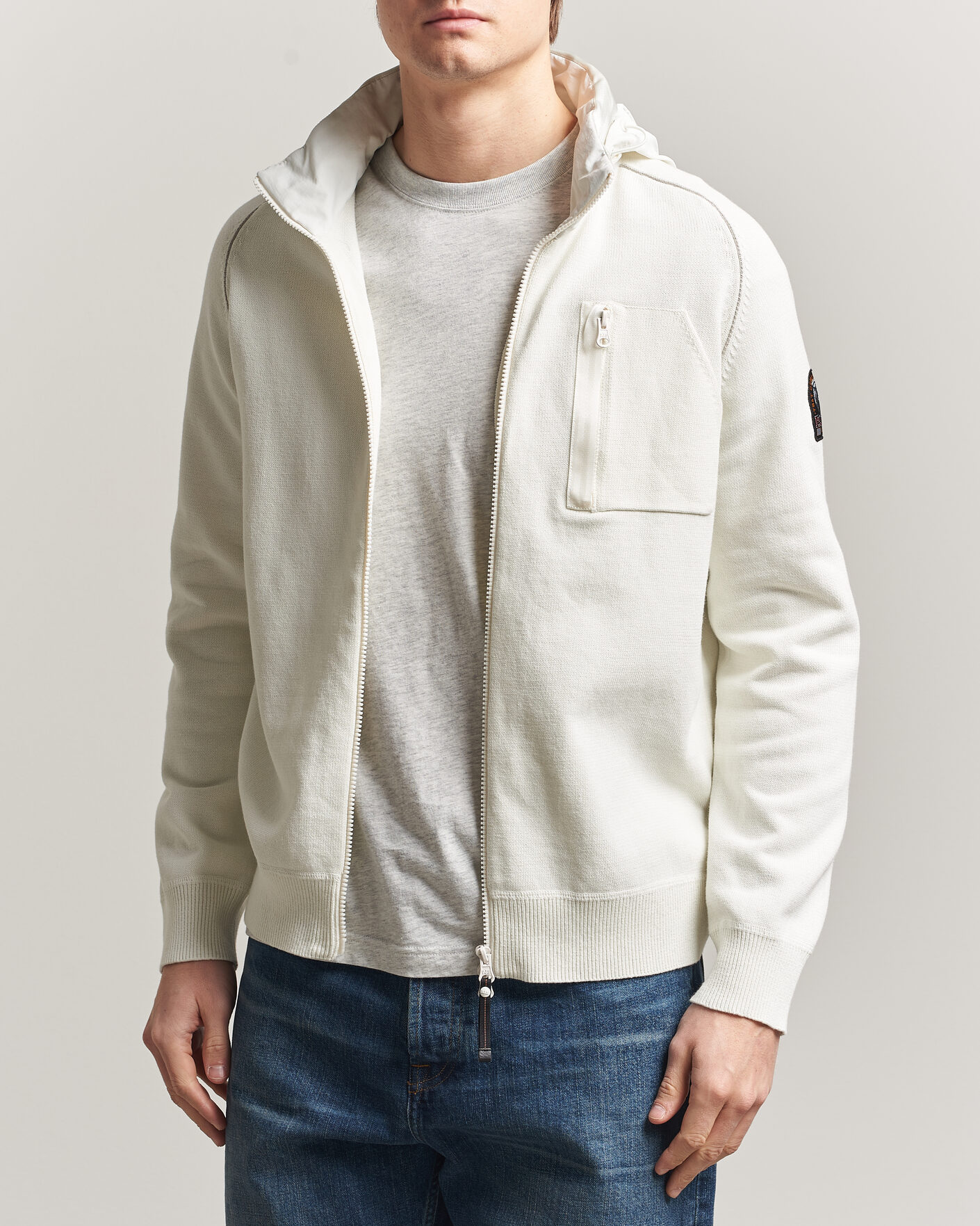 Uomini | Giacche | Parajumpers | Bargany Rescue Knitted Hybrid Jacket Star White