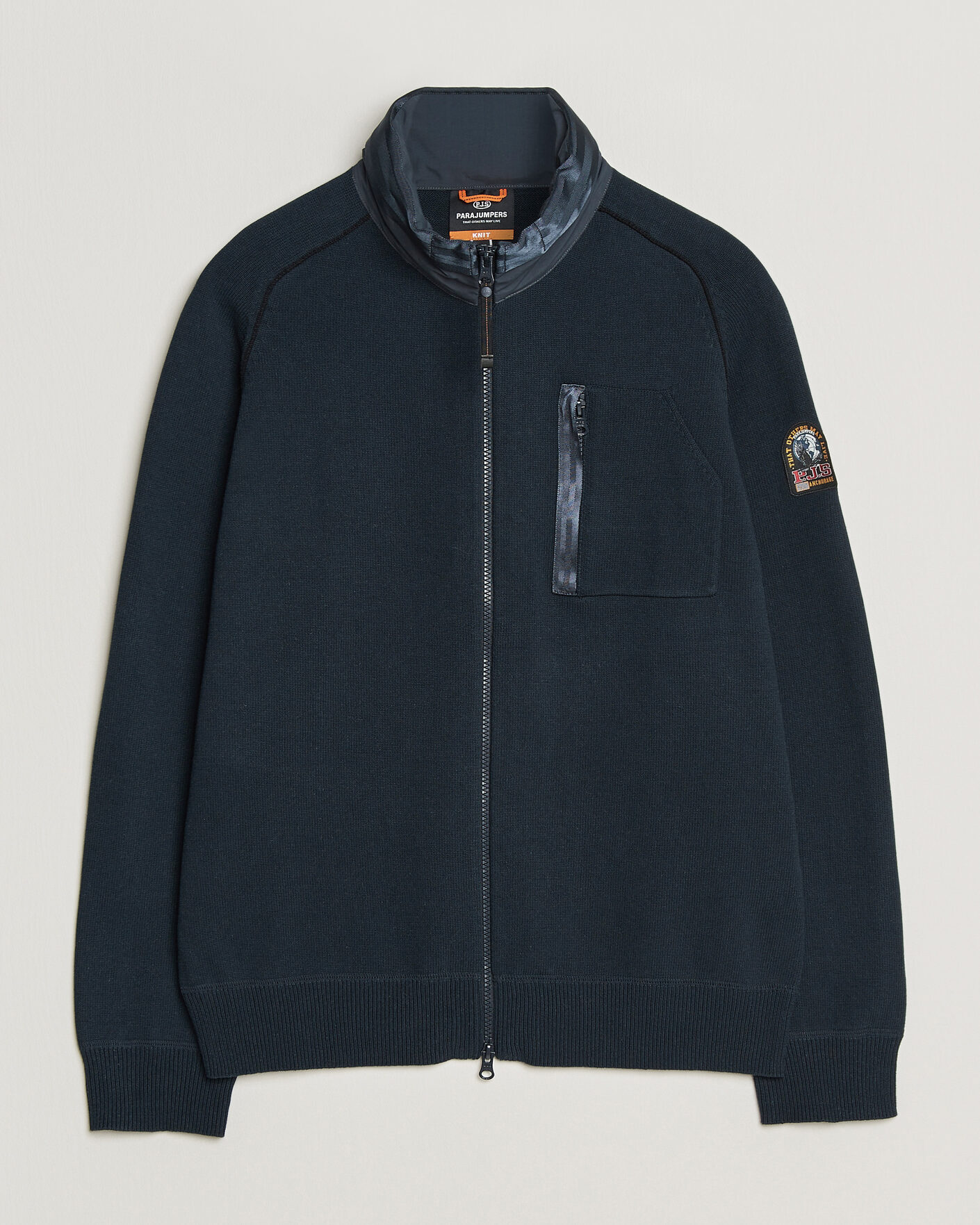 Uomini | Giacche | Parajumpers | Bargany Rescue Knitted Hybrid Jacket Ink Blue