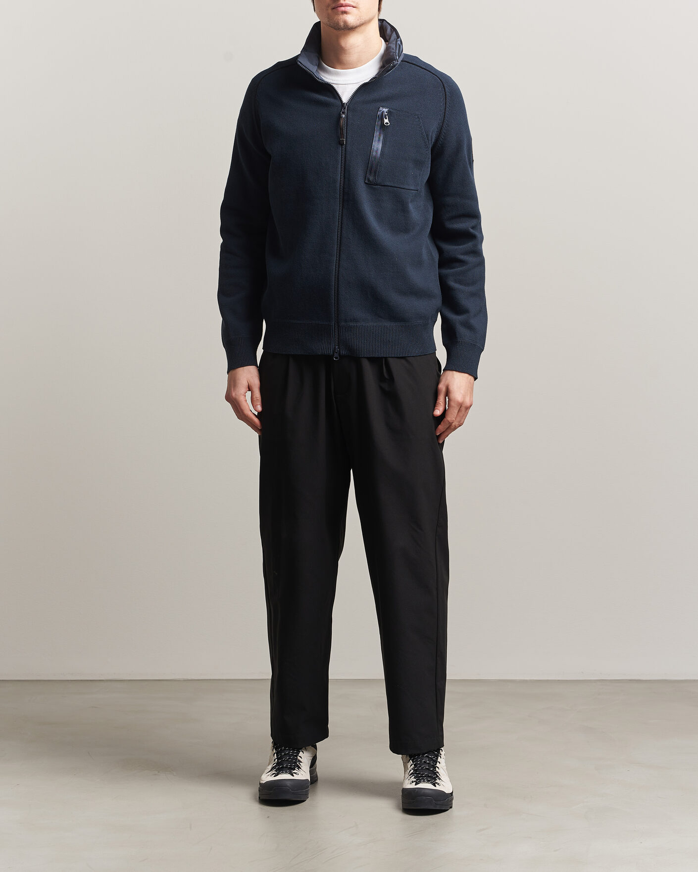 Uomini | Giacche | Parajumpers | Bargany Rescue Knitted Hybrid Jacket Ink Blue