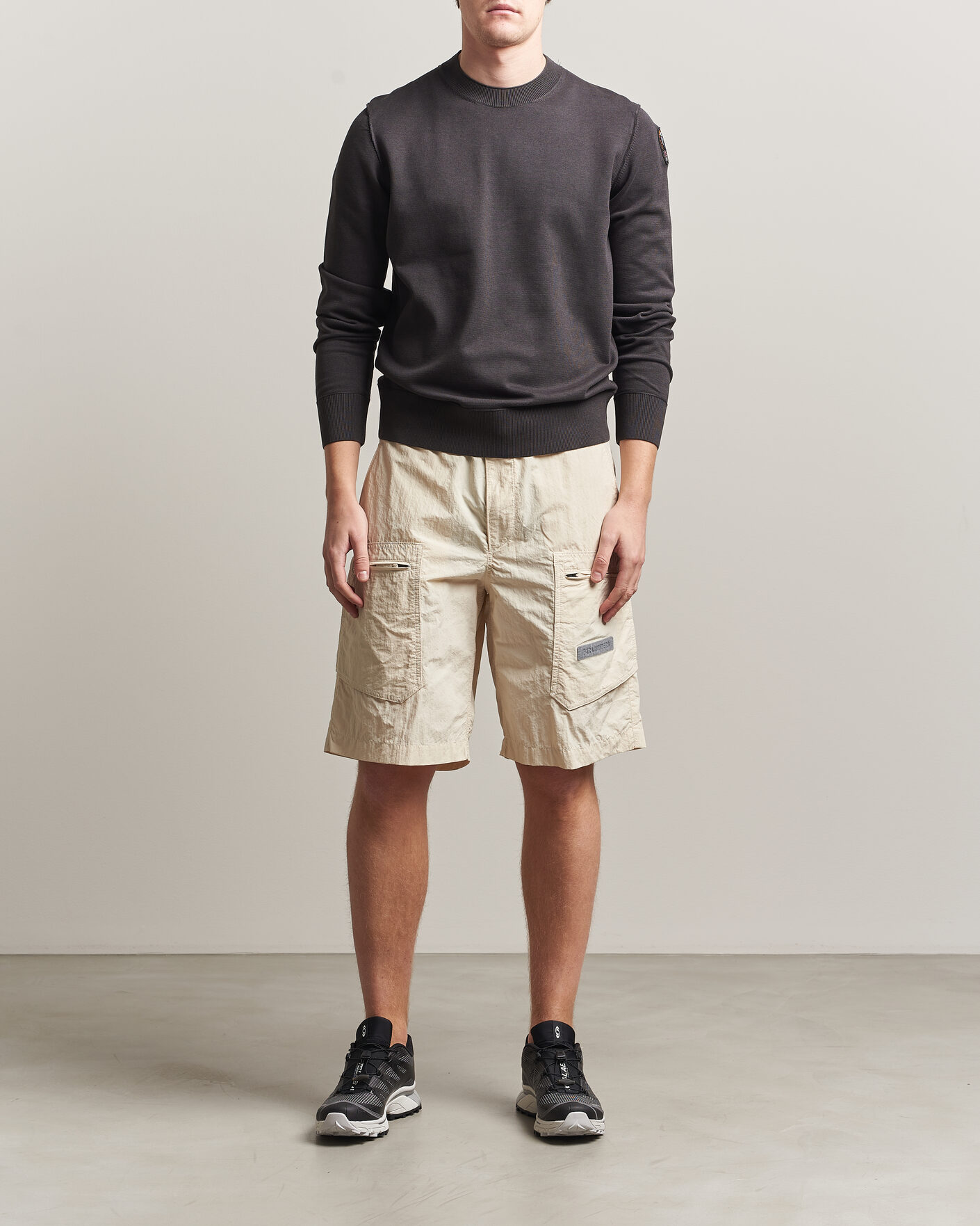 Uomini | Pantaloncini | Parajumpers | Lex Smash Peached Nylon Shorts Bone