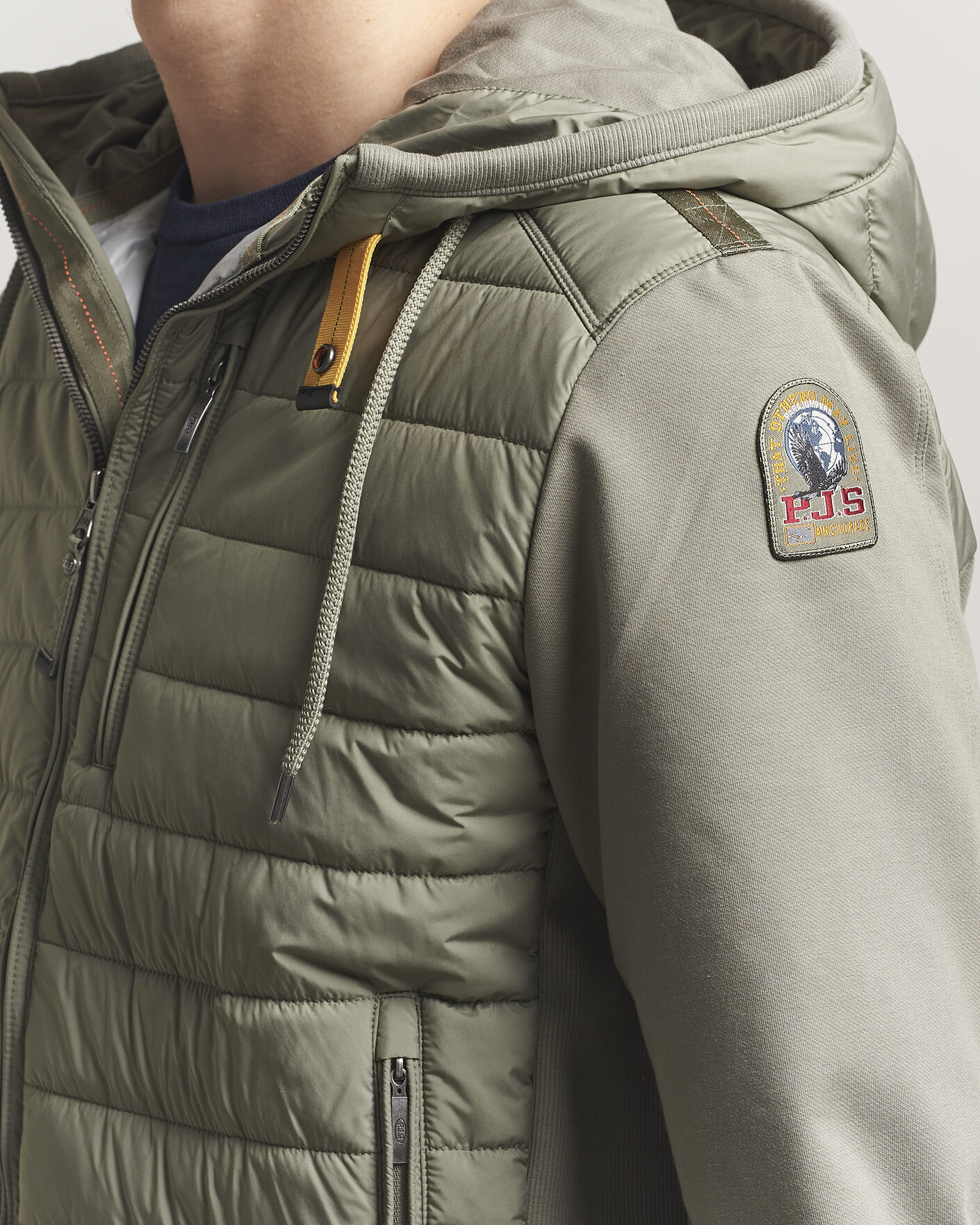 Uomini | Giacche | Parajumpers | Ivor Hybrid Hooded Jacket Ashen Sage