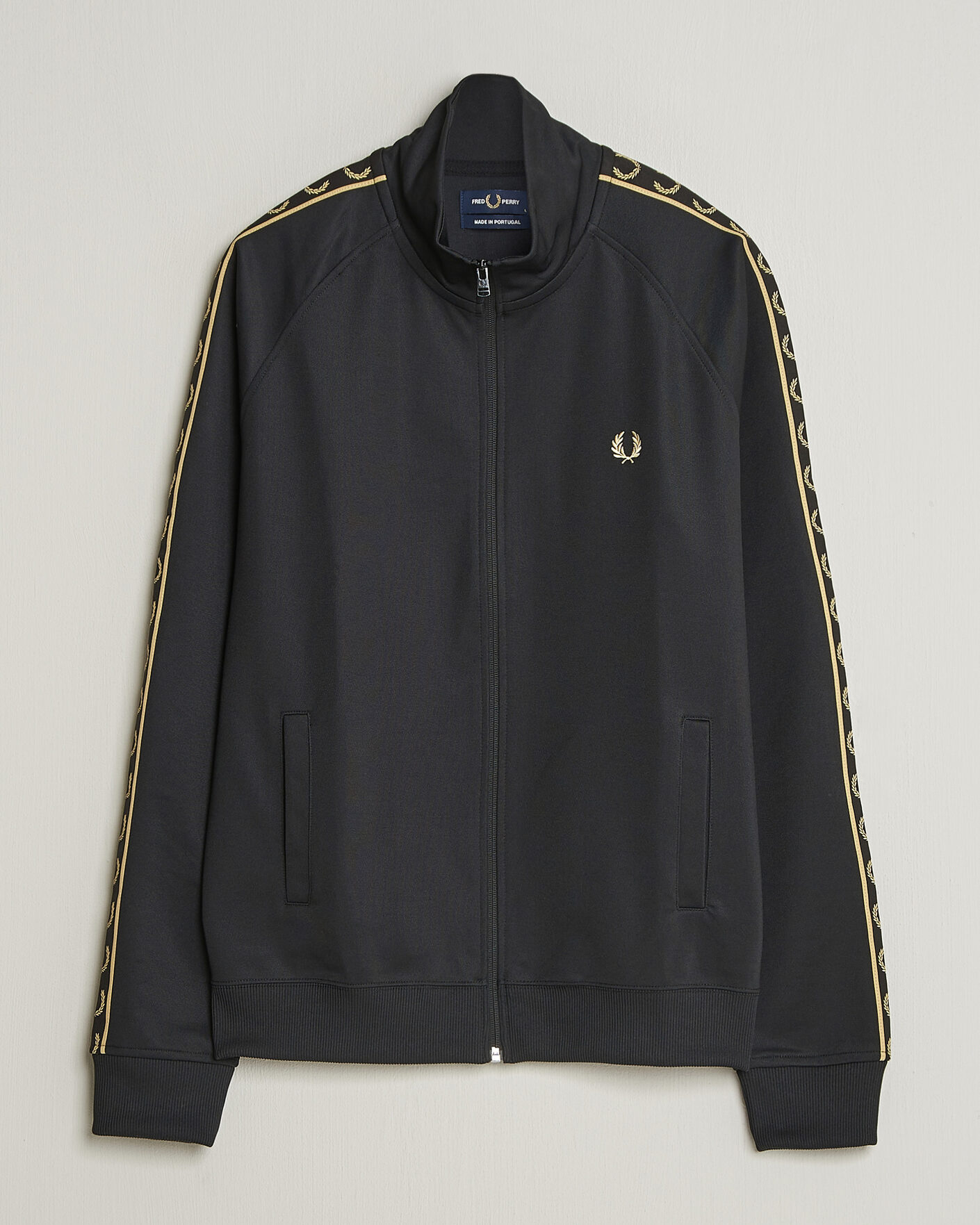 Uomini | Maglieria | Fred Perry | Taped Track Jacket Black