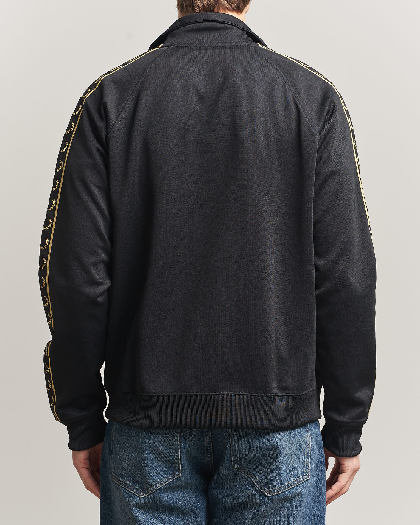 Uomini | Maglieria | Fred Perry | Taped Track Jacket Black