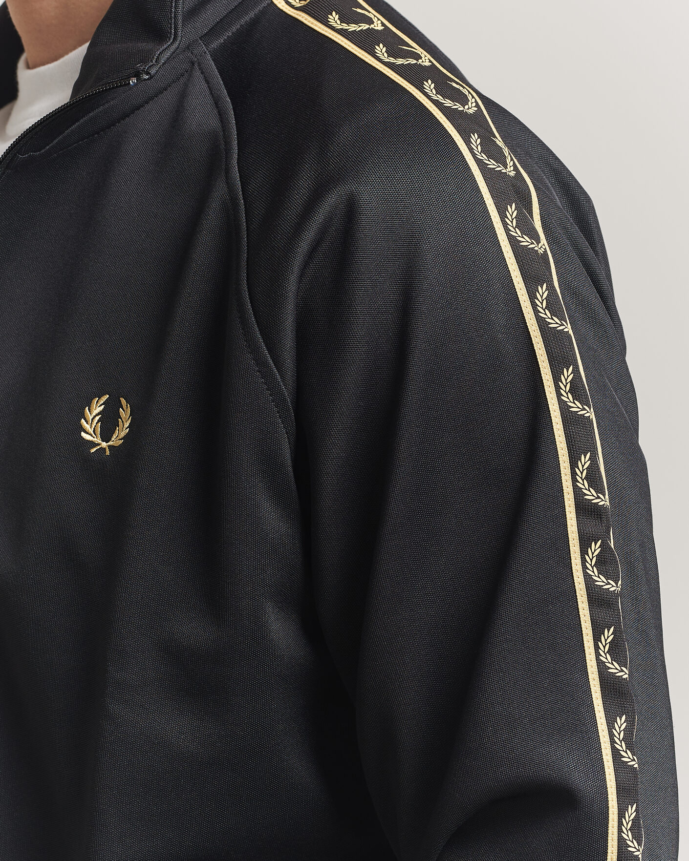 Uomini | Maglieria | Fred Perry | Taped Track Jacket Black