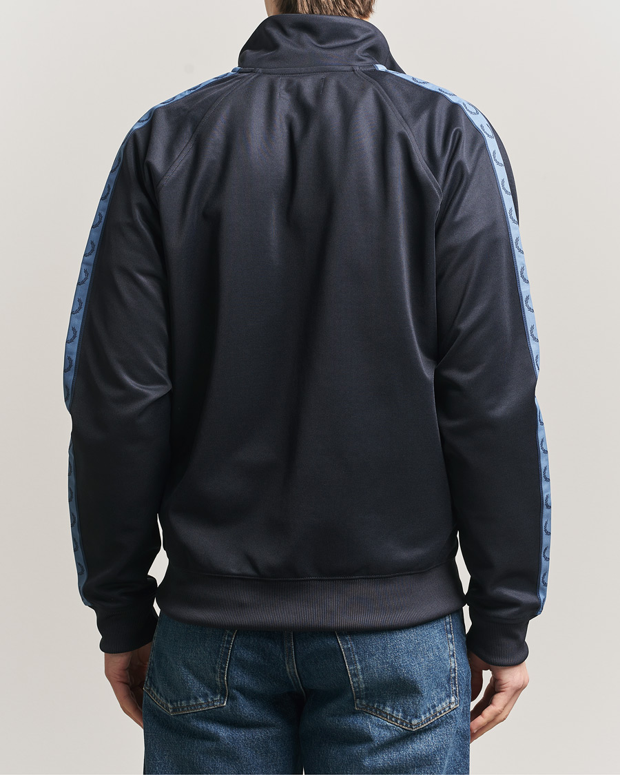 Uomini | Maglieria | Fred Perry | Taped Track Jacket Navy