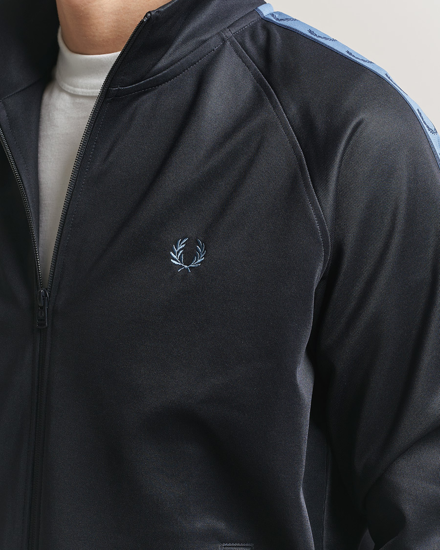 Uomini | Maglieria | Fred Perry | Taped Track Jacket Navy