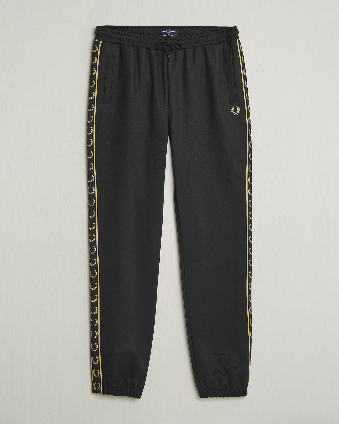 Uomini | Pantaloni | Fred Perry | Taped Track Pants Black