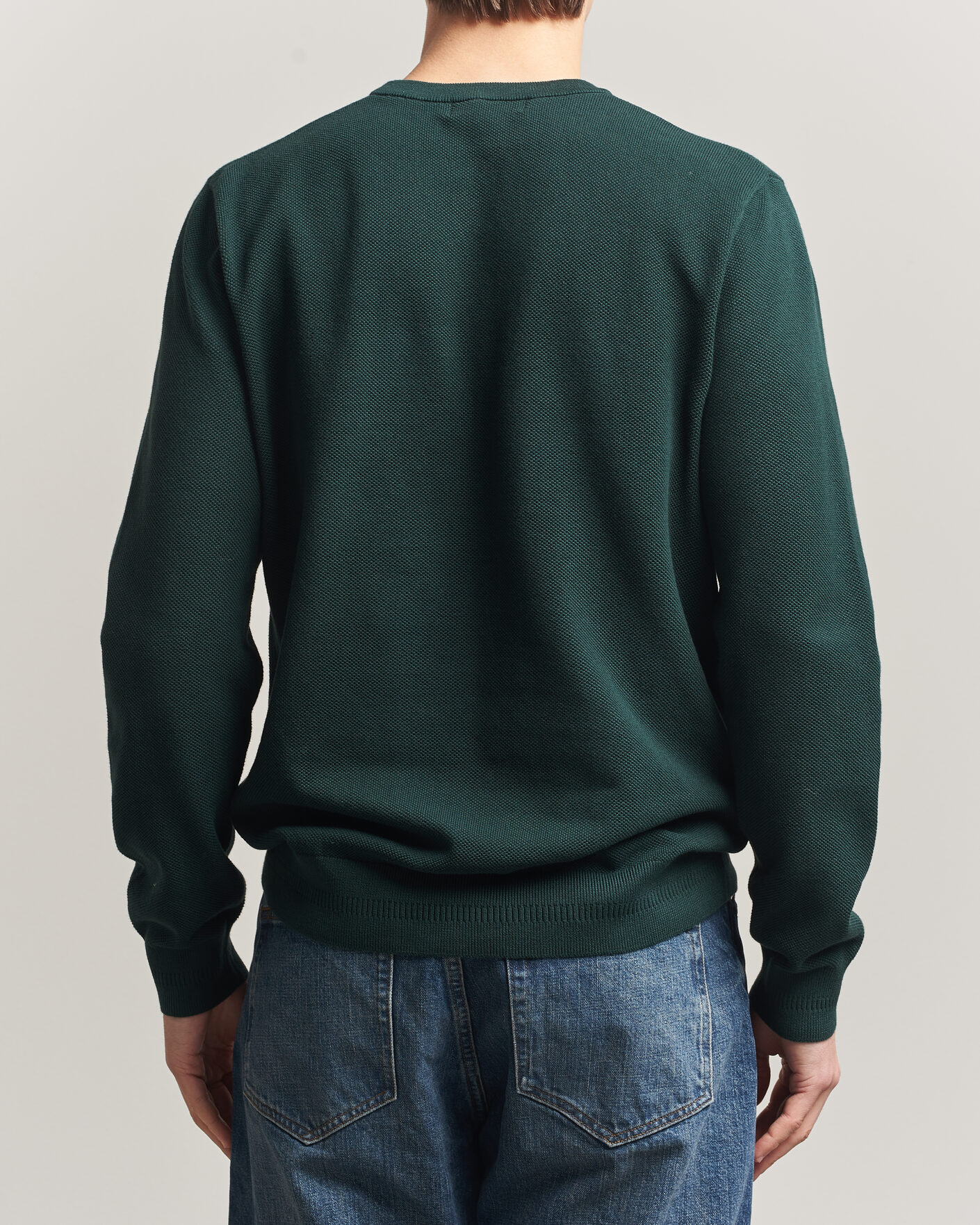 Uomini | Maglieria | Fred Perry | Piqué Stitched Sweater Grassroots Green