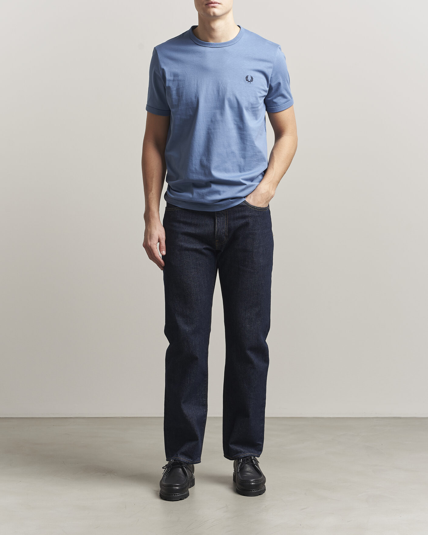 Uomini | T-shirt | Fred Perry | Ringer T-Shirt Ace Blue