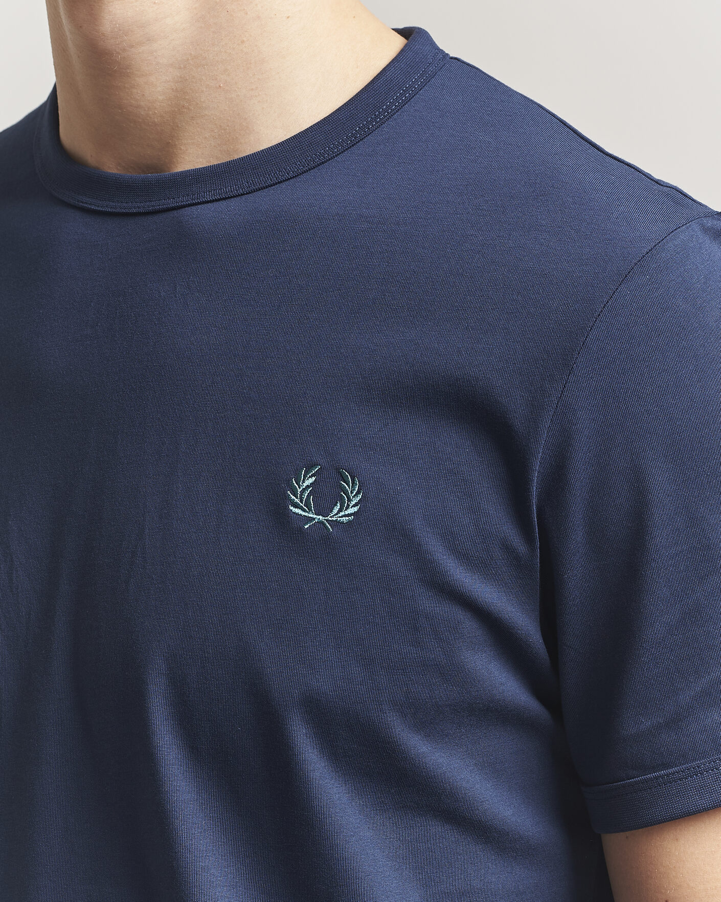 Uomini | T-shirt | Fred Perry | Ringer T-Shirt Tennis Blue