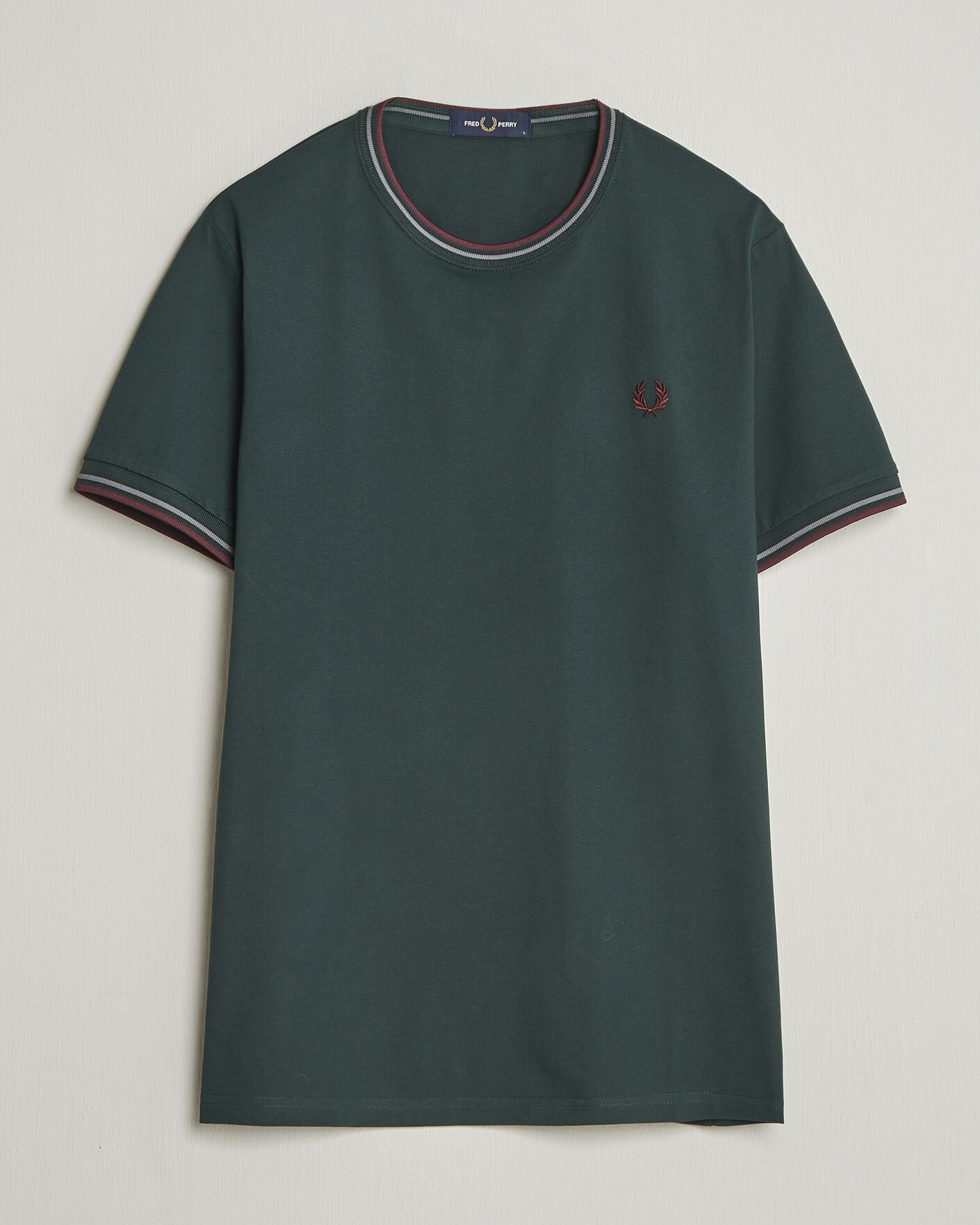 Uomini | T-shirt | Fred Perry | Twin Tipped T-Shirt Grassroots Green