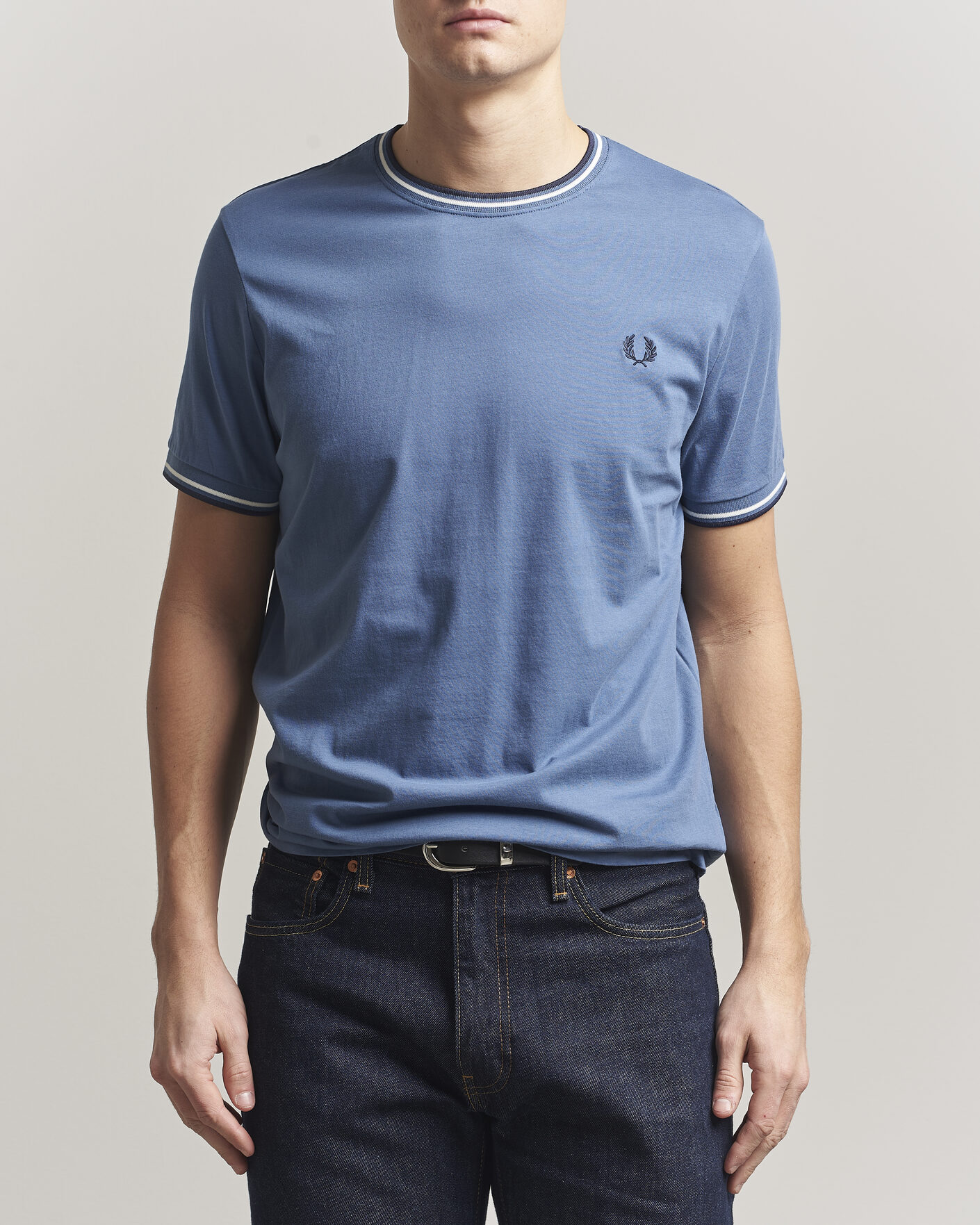 Uomini | T-shirt | Fred Perry | Twin Tipped T-Shirt Ace Blue