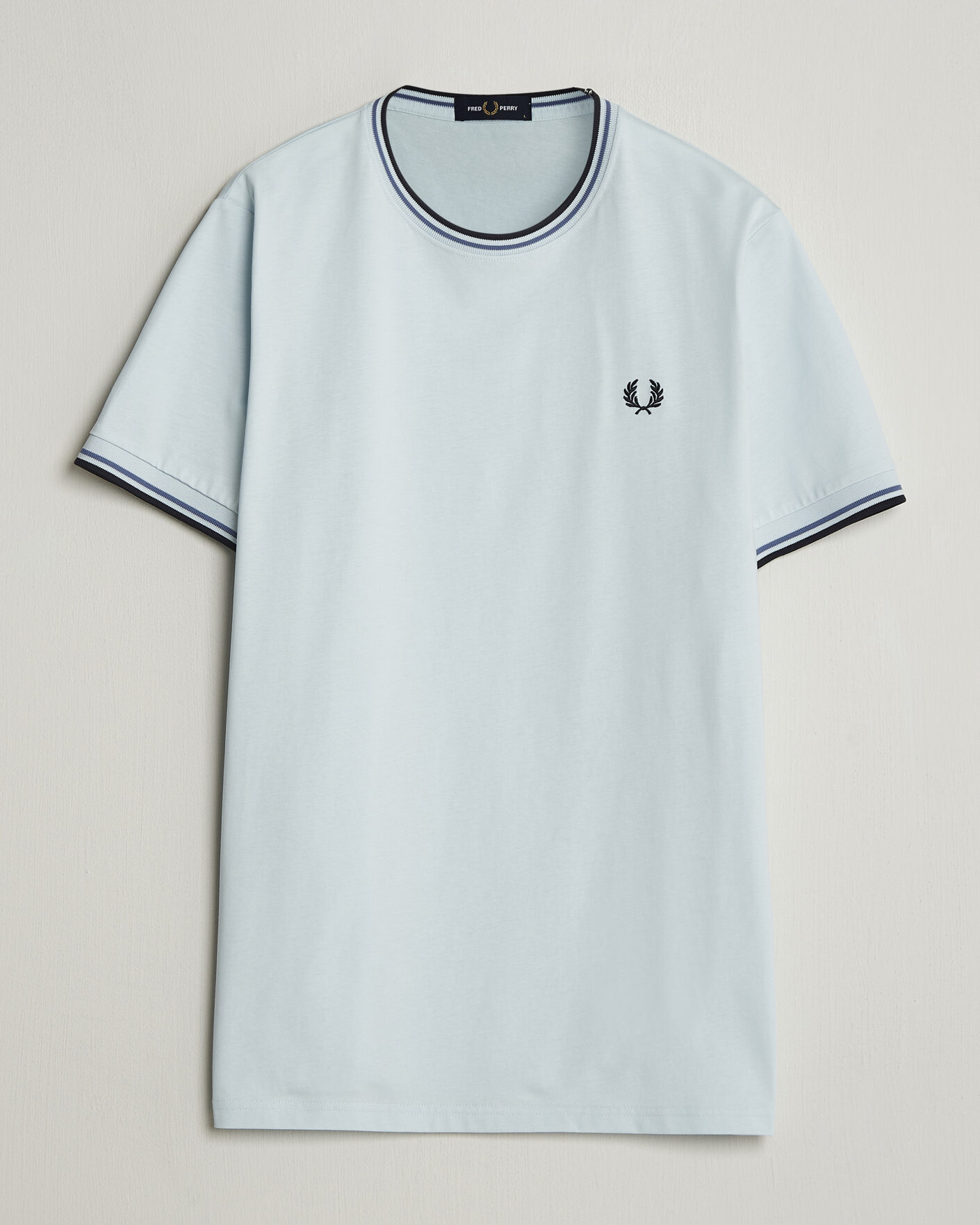 Uomini | T-shirt | Fred Perry | Twin Tipped T-Shirt Light Ice