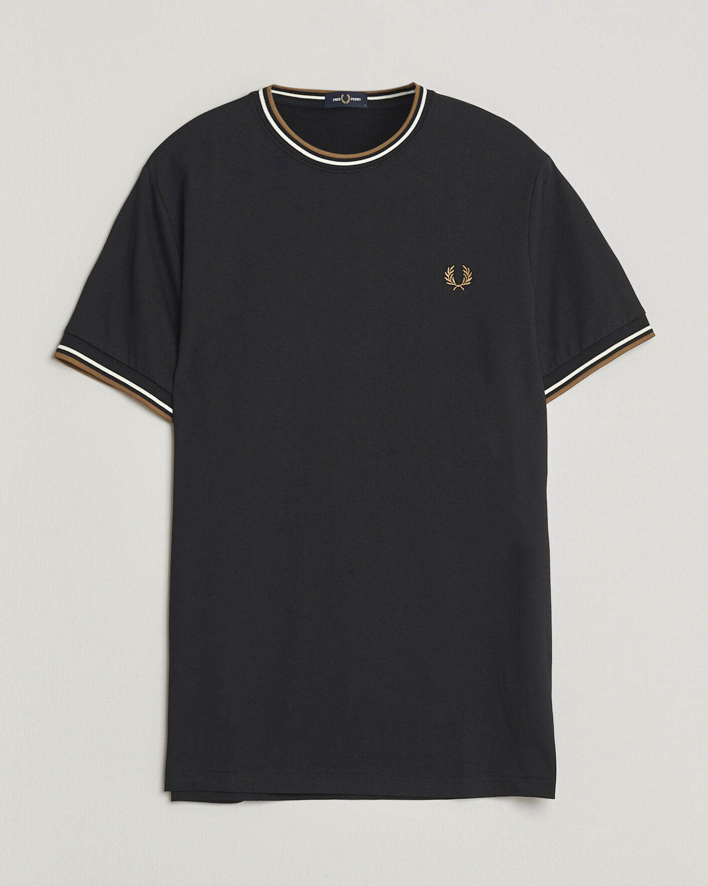 Uomini | T-shirt | Fred Perry | Twin Tipped T-Shirt Black