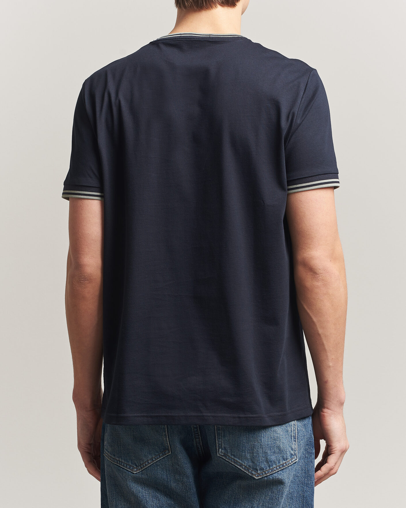 Uomini | T-shirt | Fred Perry | Twin Tipped T-Shirt Navy