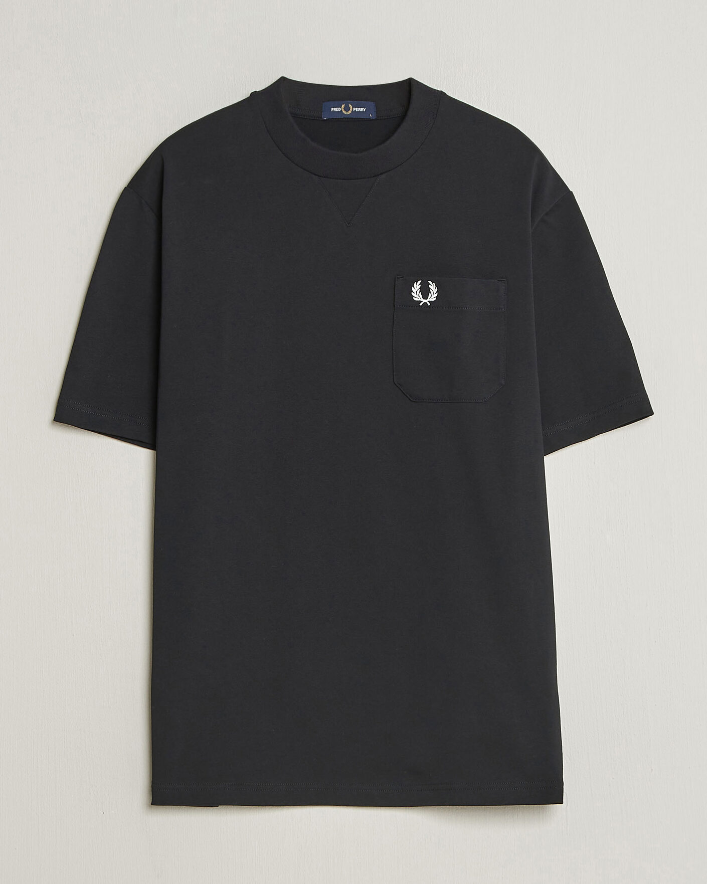 Uomini | T-shirt | Fred Perry | Heavy Pocket T-Shirt Black
