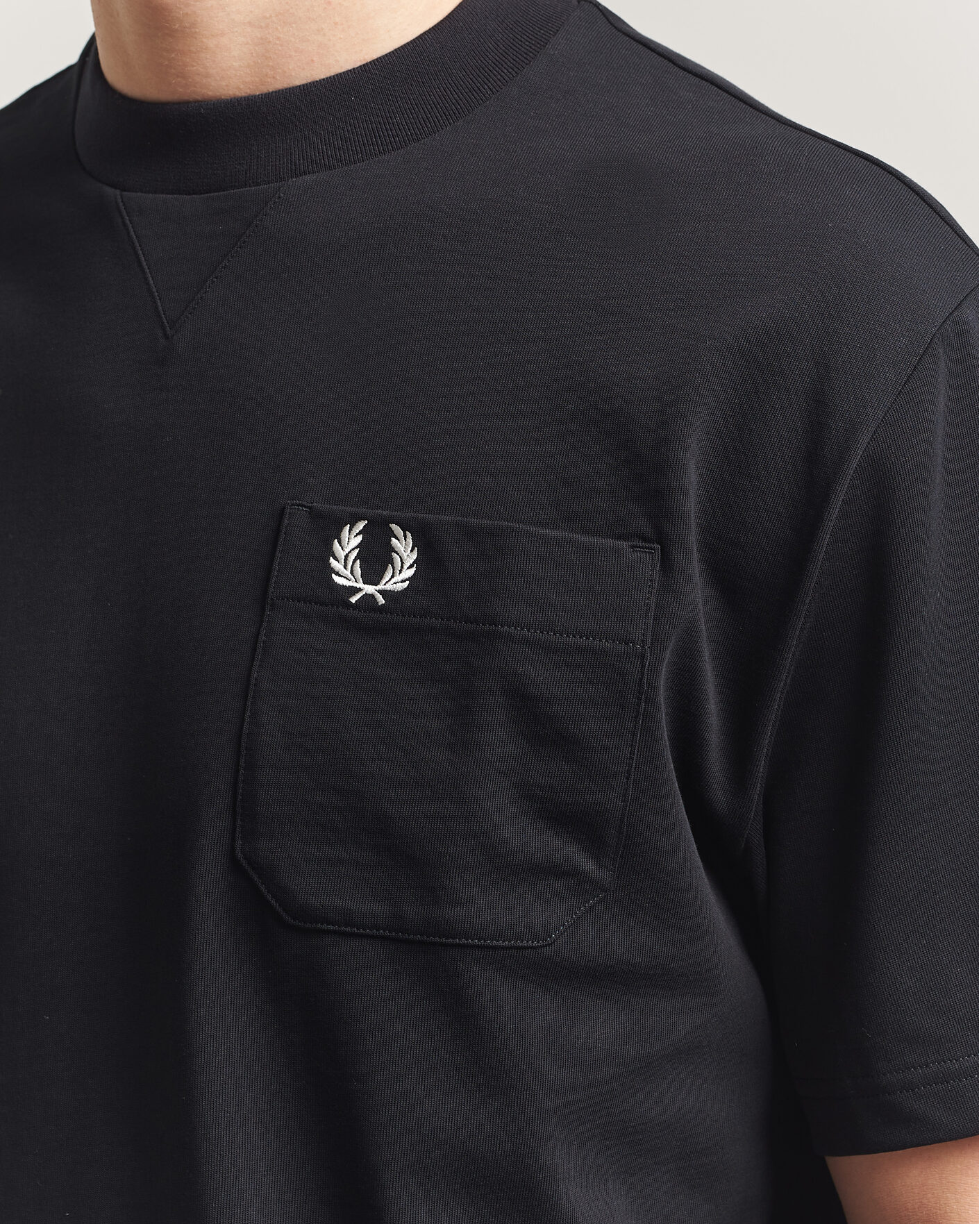 Uomini | T-shirt | Fred Perry | Heavy Pocket T-Shirt Black