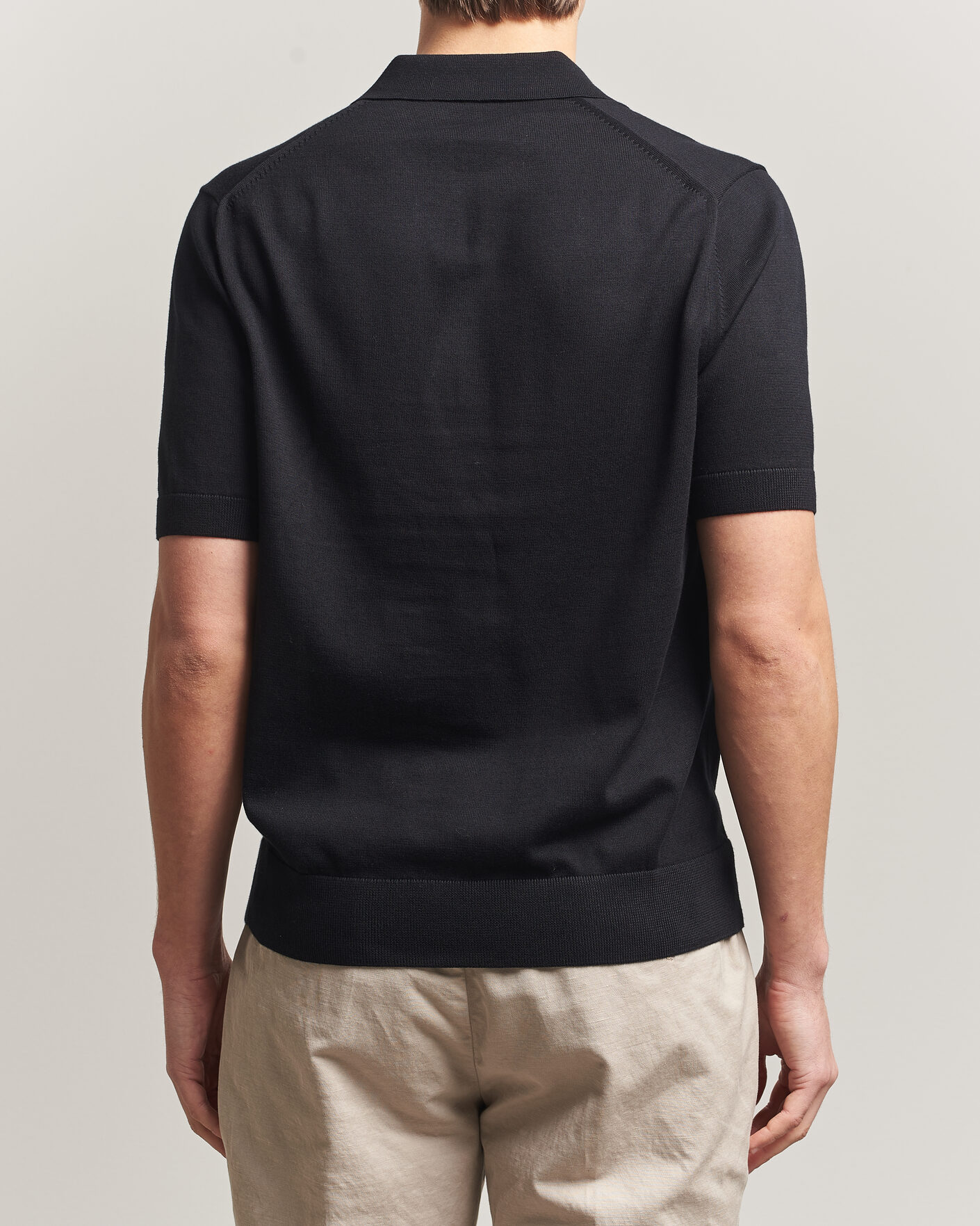 Uomini | Polo | Fred Perry | Cotton Knitted Polo Black