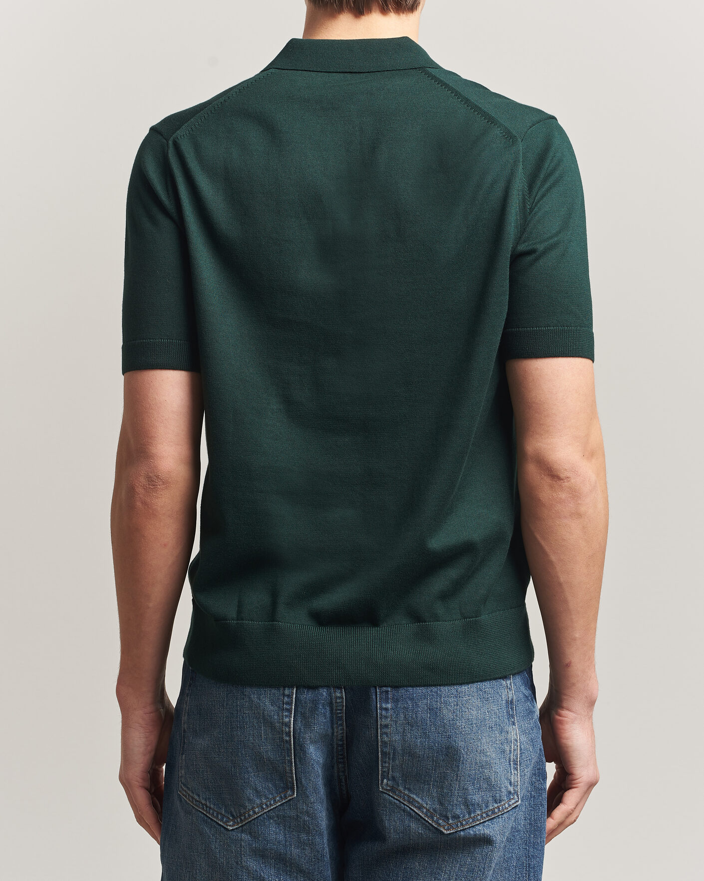 Uomini | Polo | Fred Perry | Cotton Knitted Polo Grassroots Green