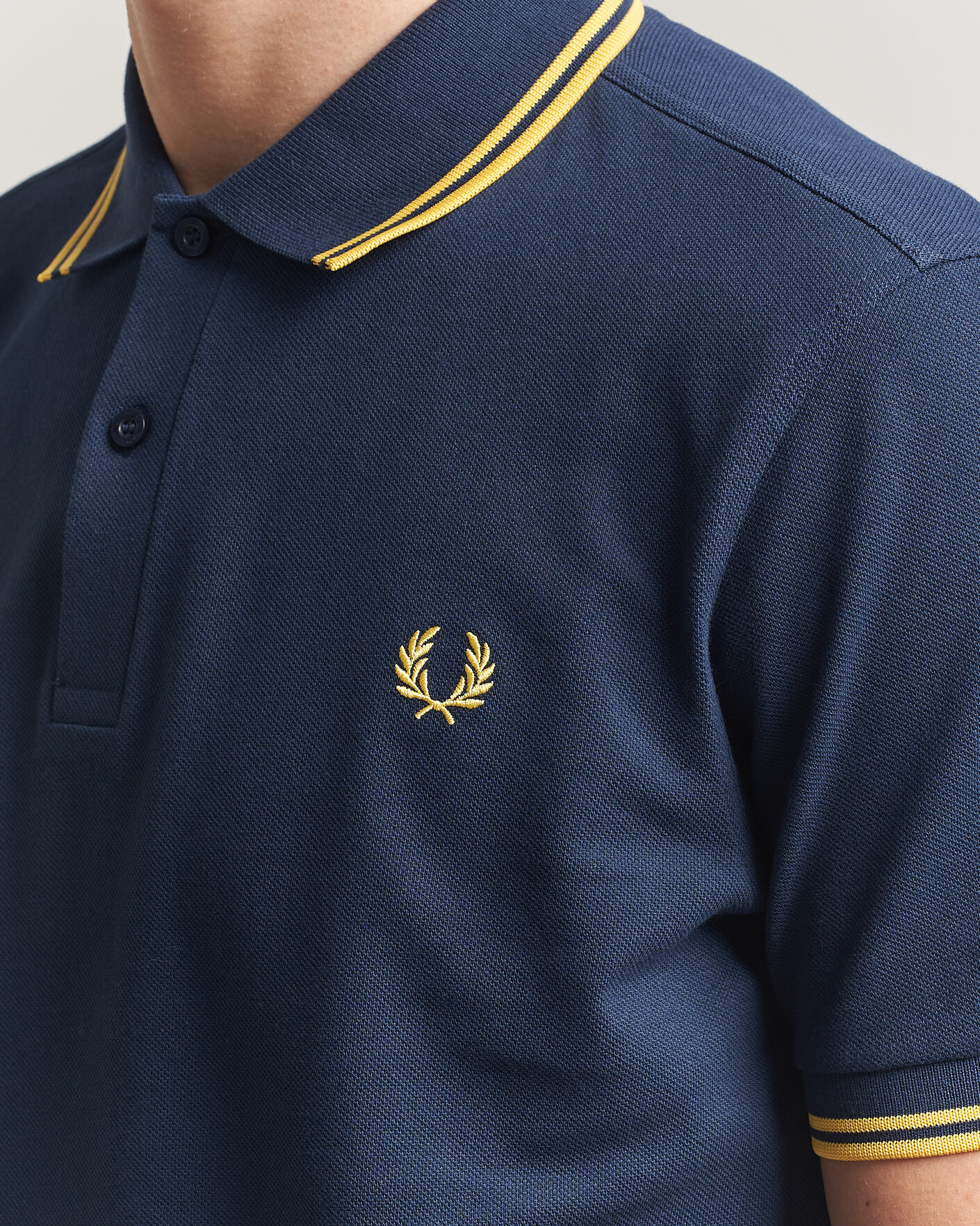 Uomini | Polo | Fred Perry | Twin Tipped Polo Shirt Tennis Blue