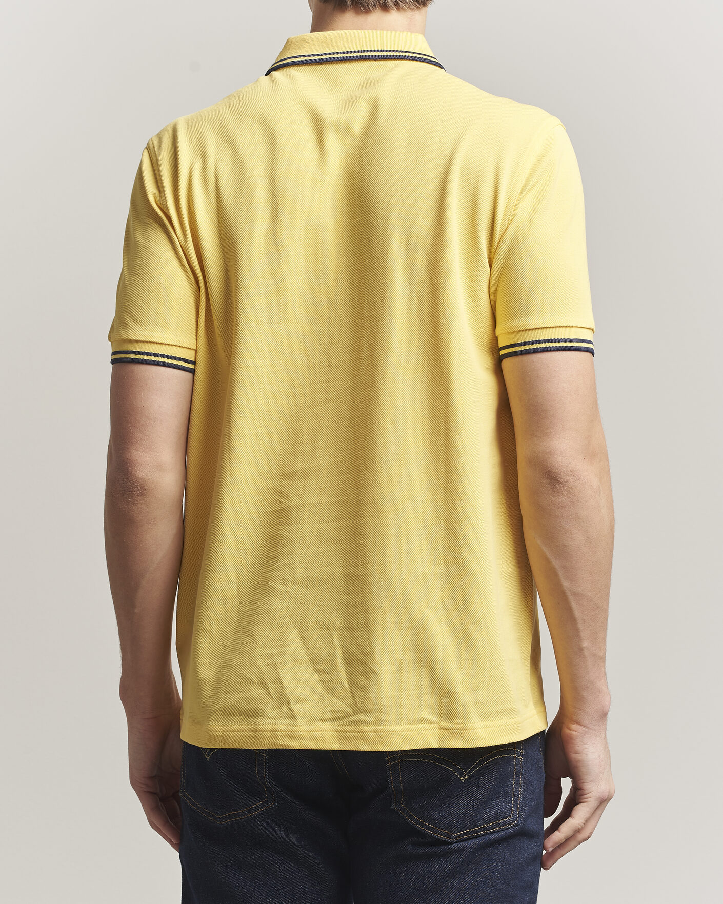 Uomini | Polo | Fred Perry | Twin Tipped Polo Shirt Lemon Yellow