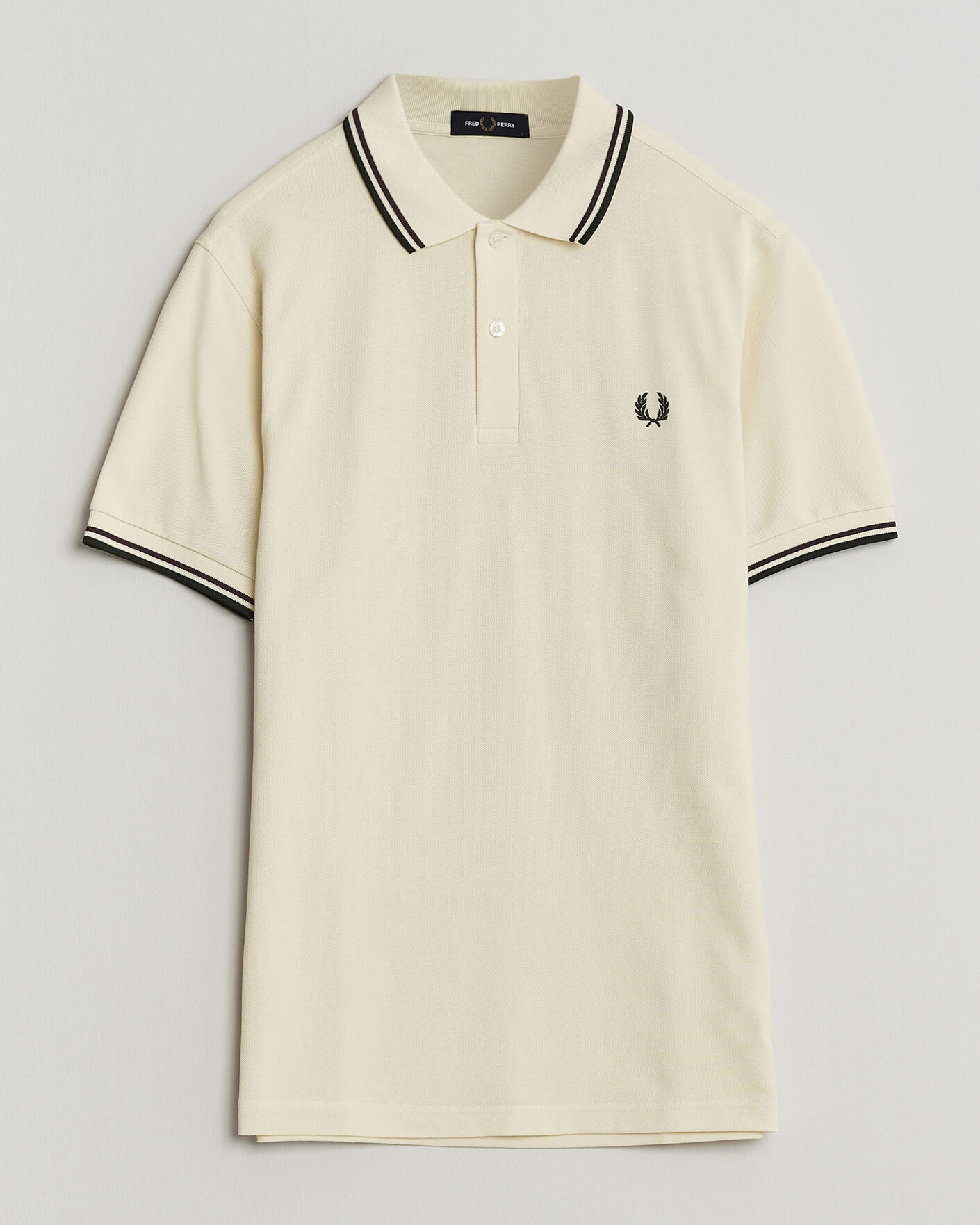Uomini | Polo | Fred Perry | Twin Tipped Polo Shirt Ecru