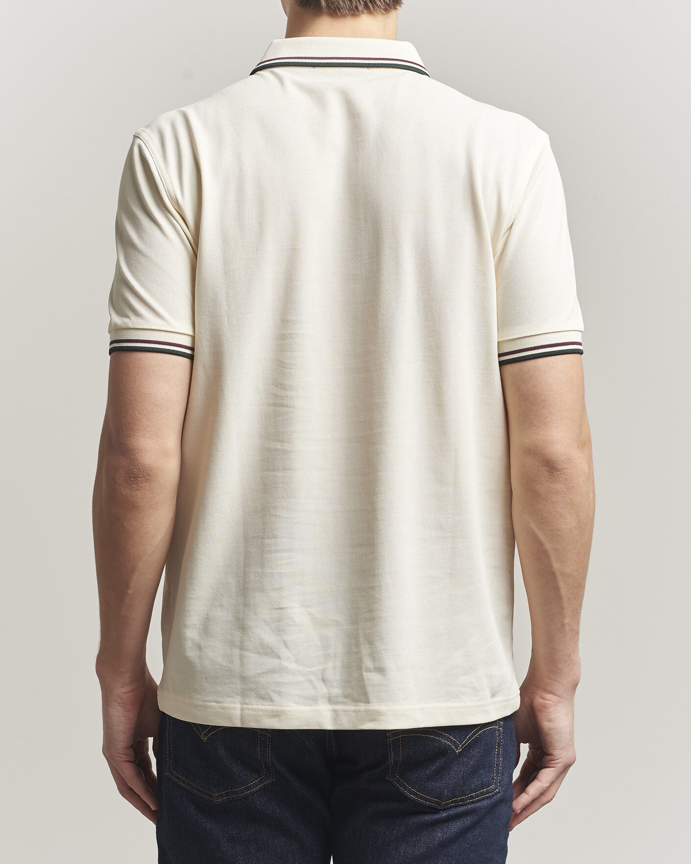 Uomini | Polo | Fred Perry | Twin Tipped Polo Shirt Ecru