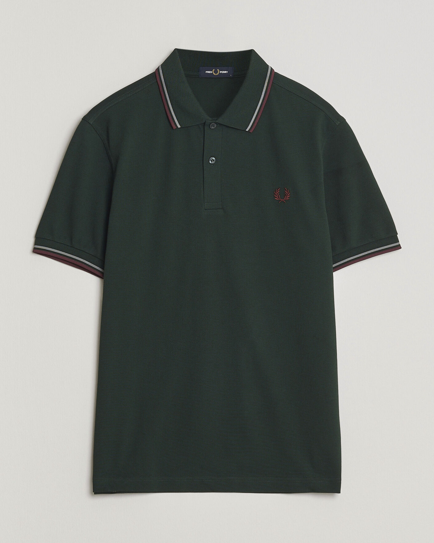 Uomini | Polo | Fred Perry | Twin Tipped Polo Shirt Grassroots Green