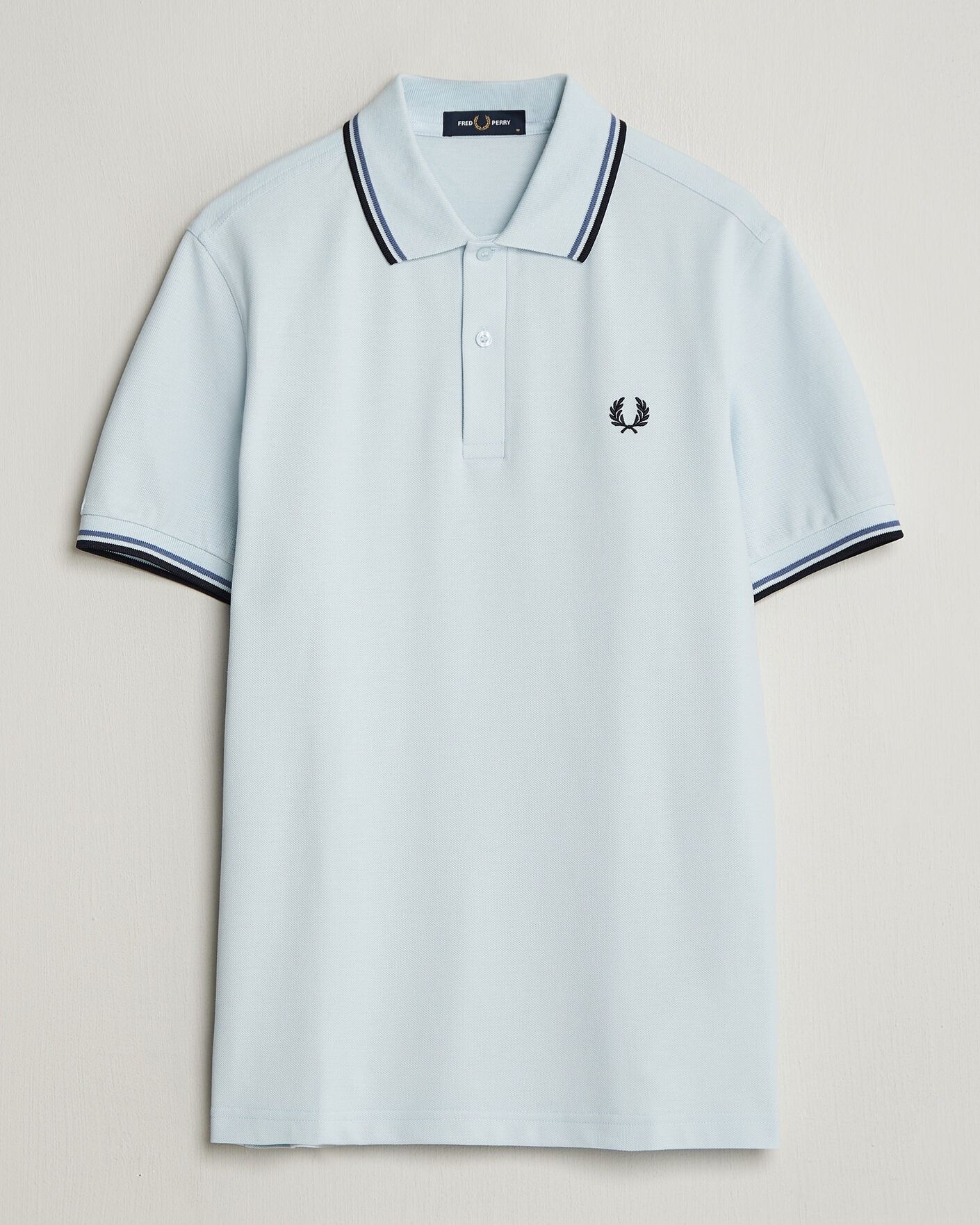 Uomini | Polo | Fred Perry | Twin Tipped Polo Shirt Light Ice