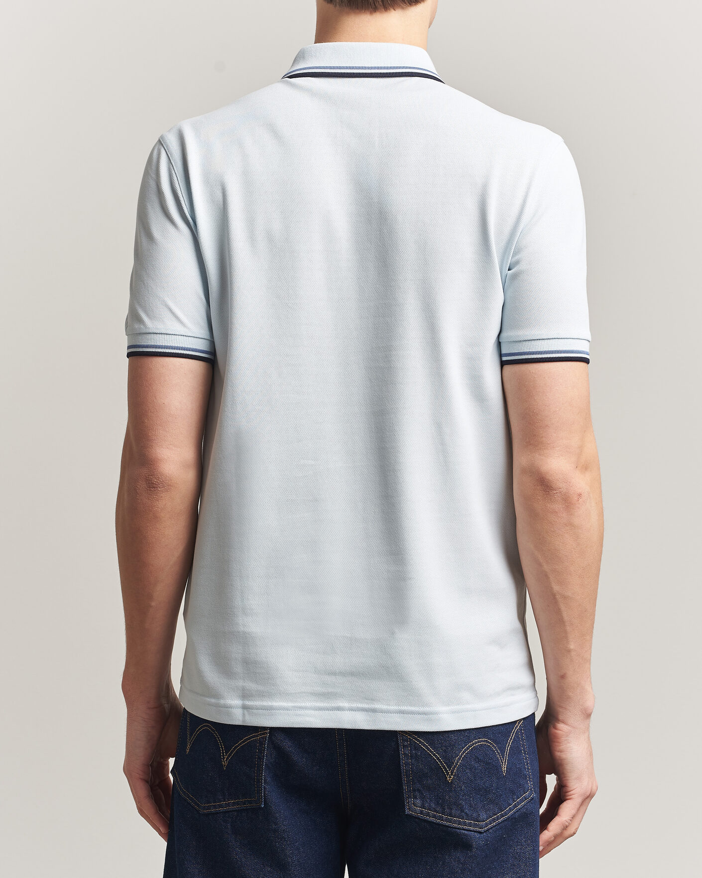 Uomini | Polo | Fred Perry | Twin Tipped Polo Shirt Light Ice