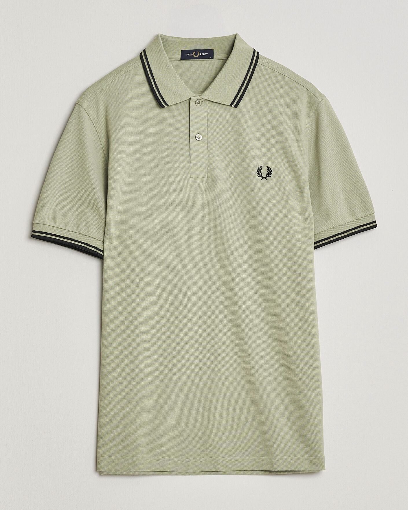 Uomini | Polo | Fred Perry | Twin Tipped Polo Shirt Seagrass Green