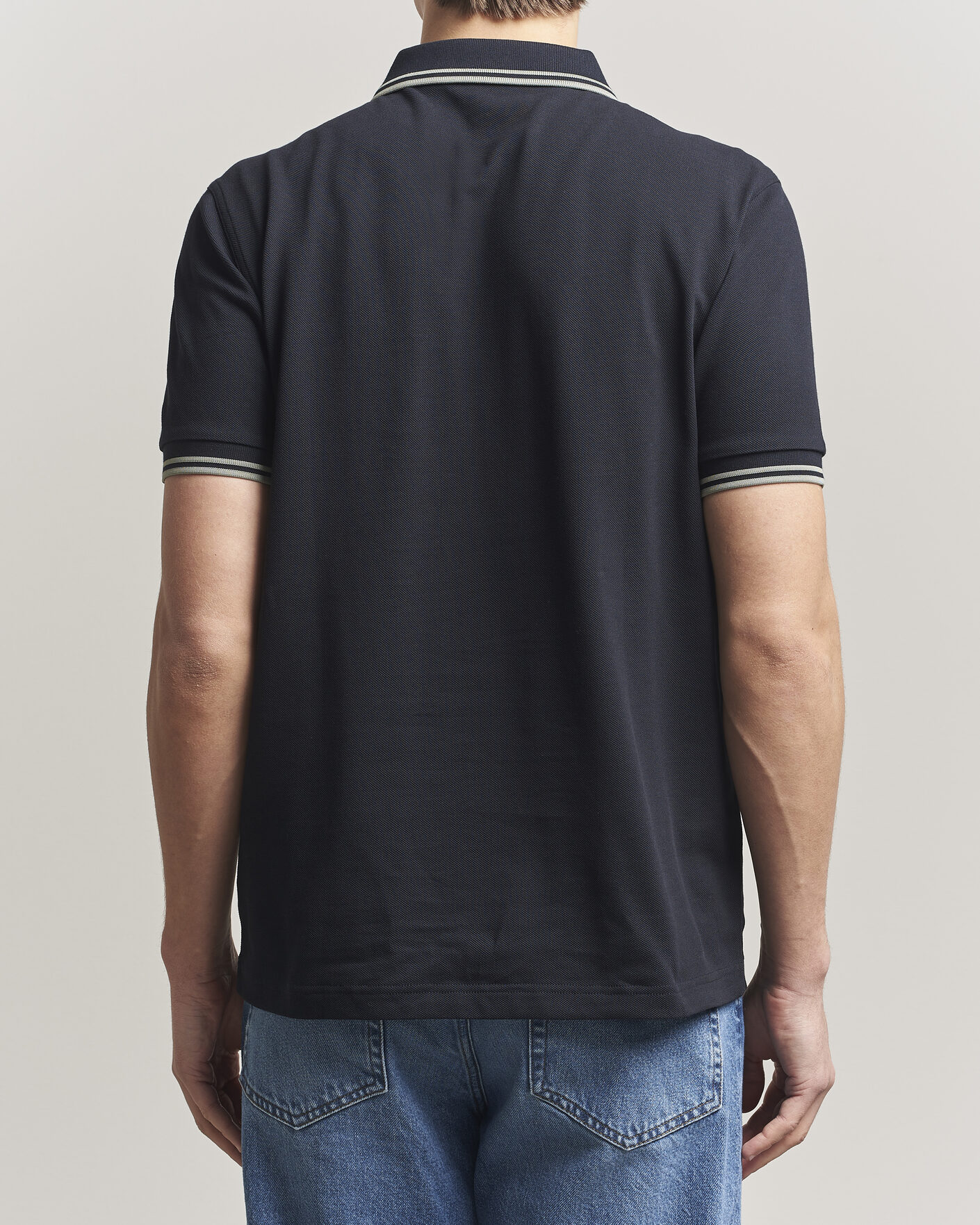 Uomini | Polo | Fred Perry | Twin Tipped Polo Shirt Navy