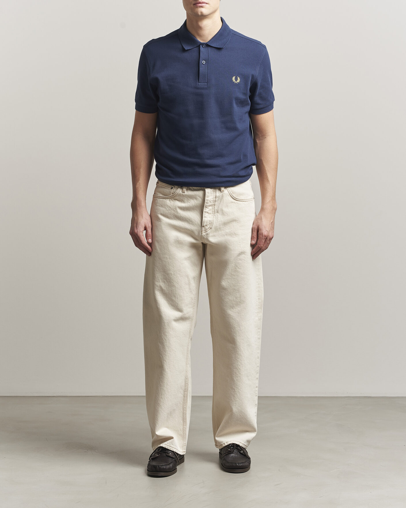 Uomini | Polo | Fred Perry | Plain Polo Tennis Blue