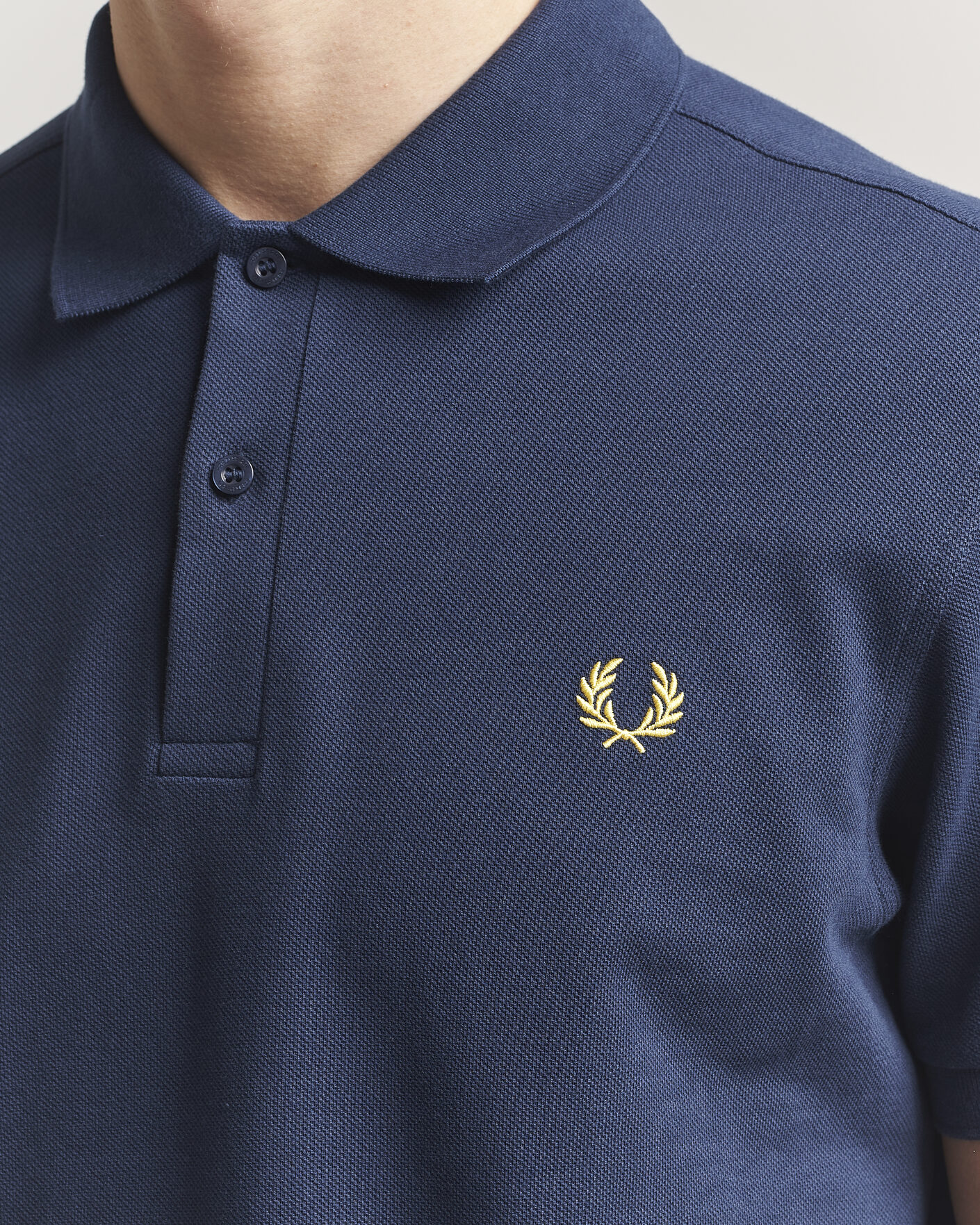 Uomini | Polo | Fred Perry | Plain Polo Tennis Blue