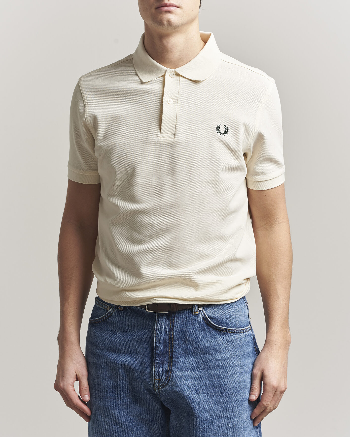 Uomini | Polo | Fred Perry | Plain Polo Ecru
