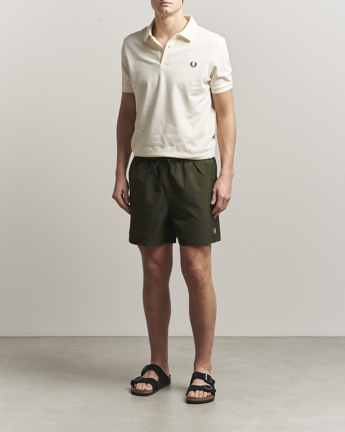 Uomini | Costumi da bagno | Fred Perry | Classic Swimshorts Hunting Green